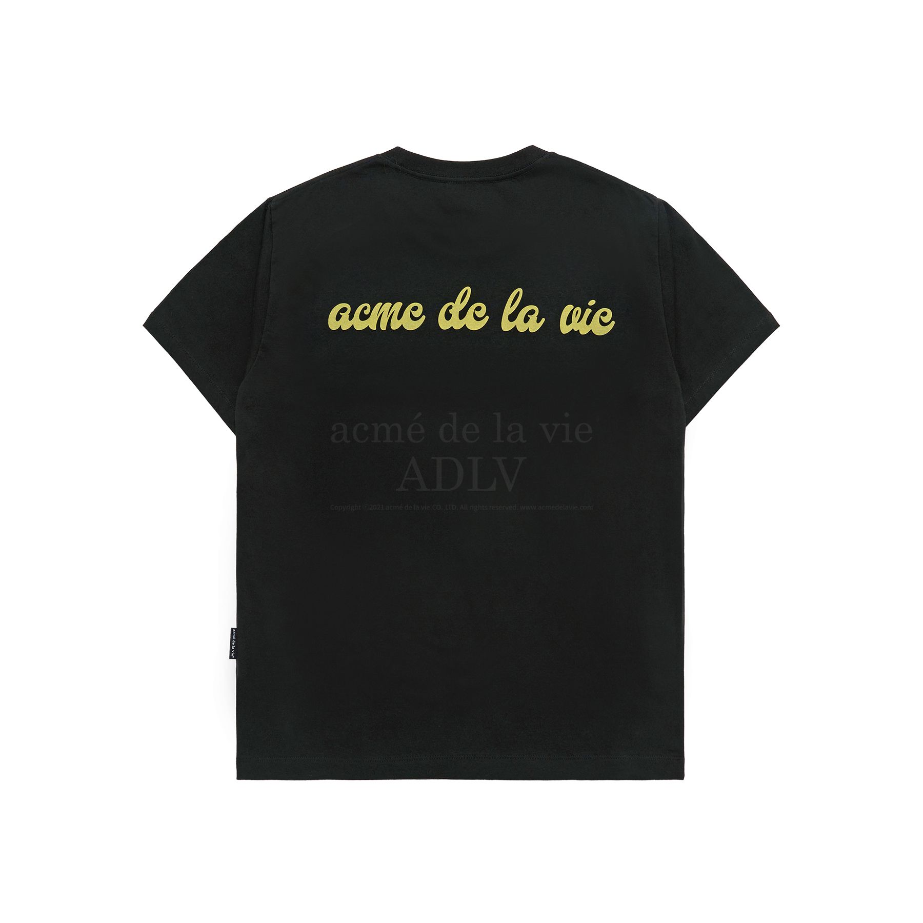 ADLV - Áo Thun ADLV Baby Face Headset Boy Lettering Đen