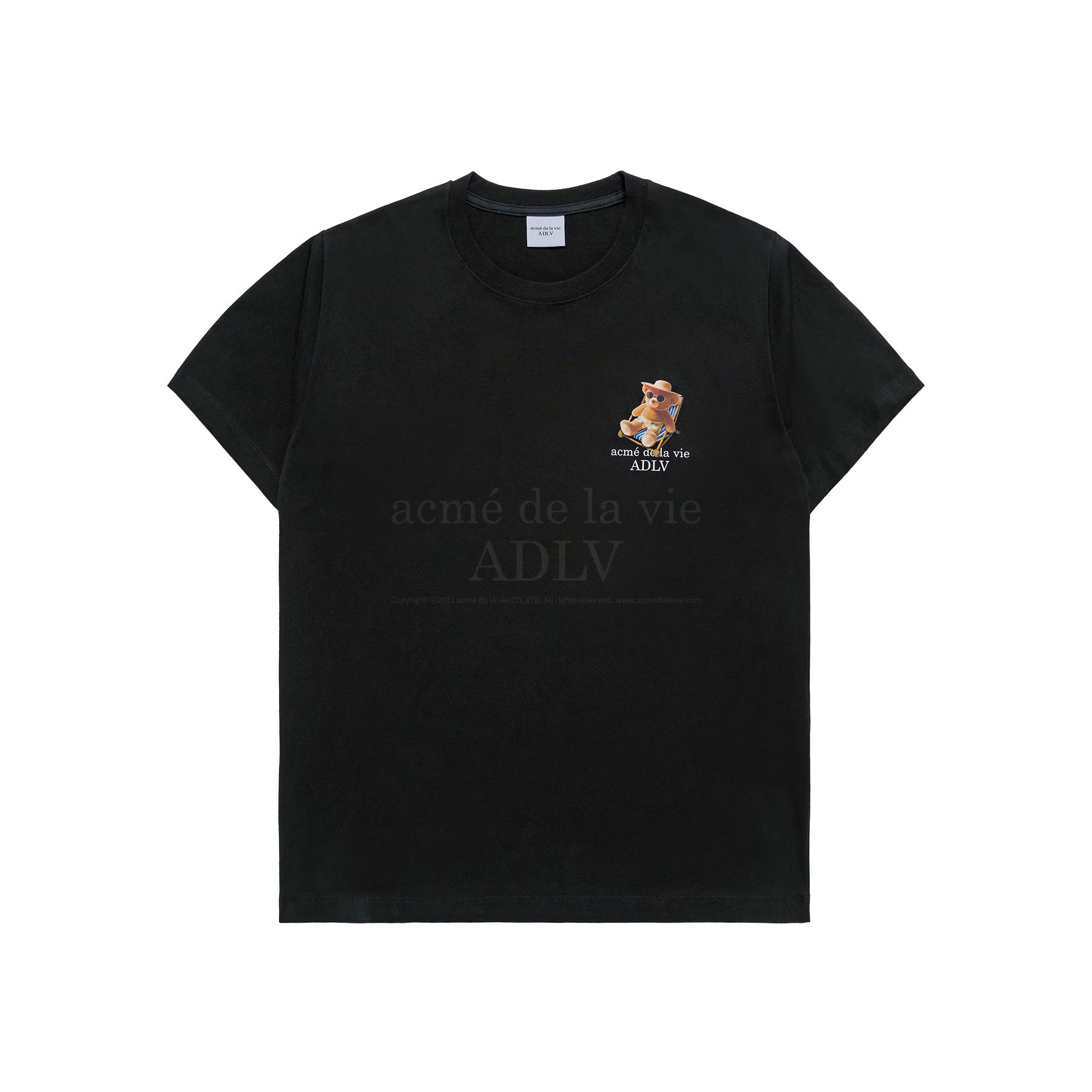 ADLV - Áo Thun BeACh Bear Đen (Duty-Free Shop Exclusive)