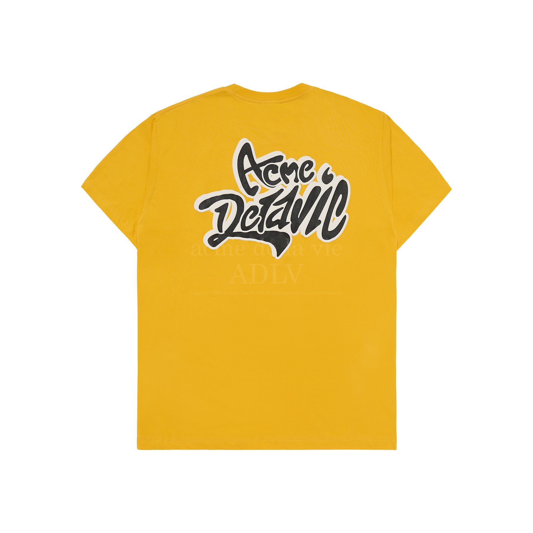 ADLV - Áo Thun ADLV Graffiti Font Logo Vàng