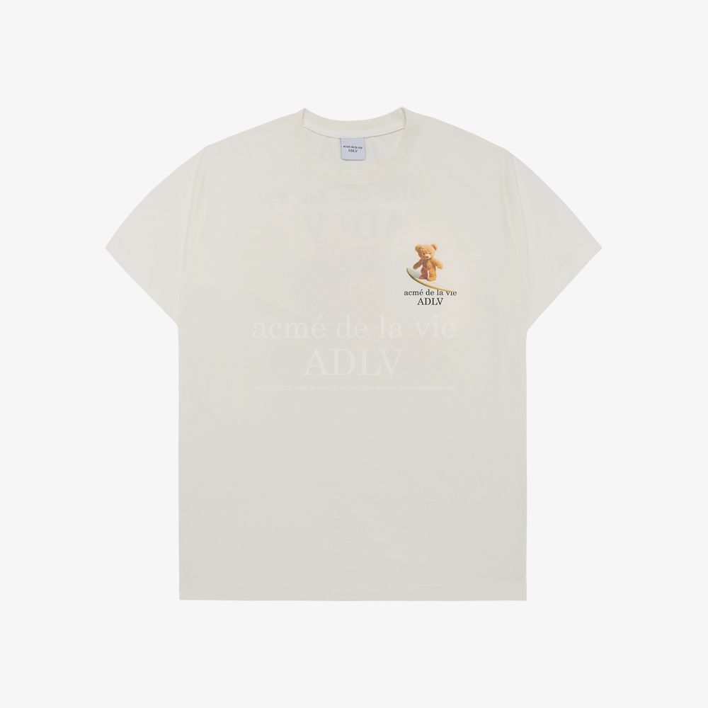 ADLV - Áo Thun Surf Bear Kem (Duty-Free Shop Exclusive)