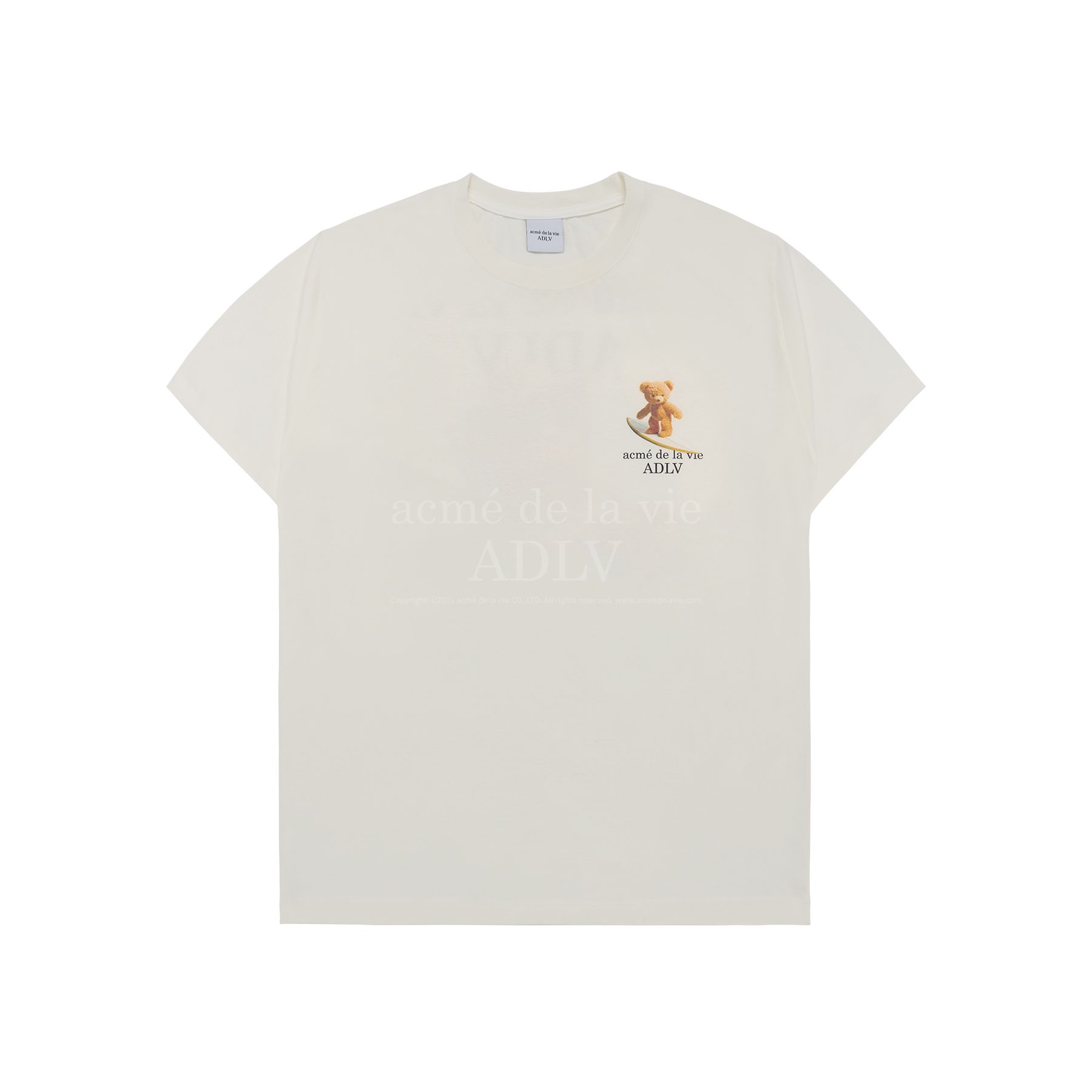 ADLV - Áo Thun Surf Bear Kem (Duty-Free Shop Exclusive)