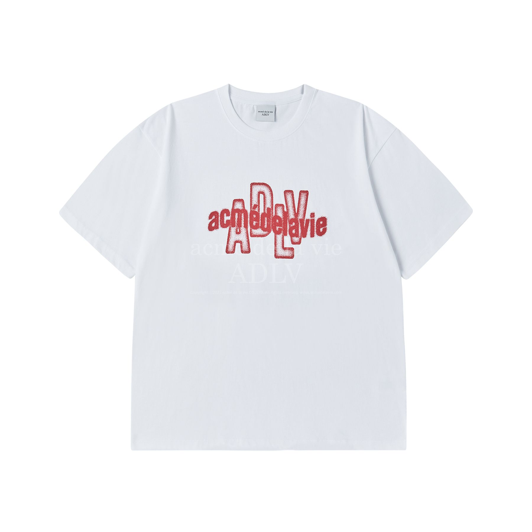 Áo Thun Spray Overlay Logo Trắng