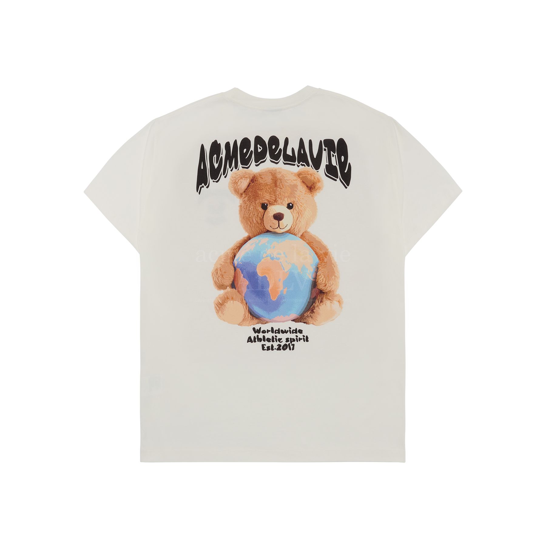 ADLV - Áo Thun ADLV World Wide Globe Bear Artwork Kem
