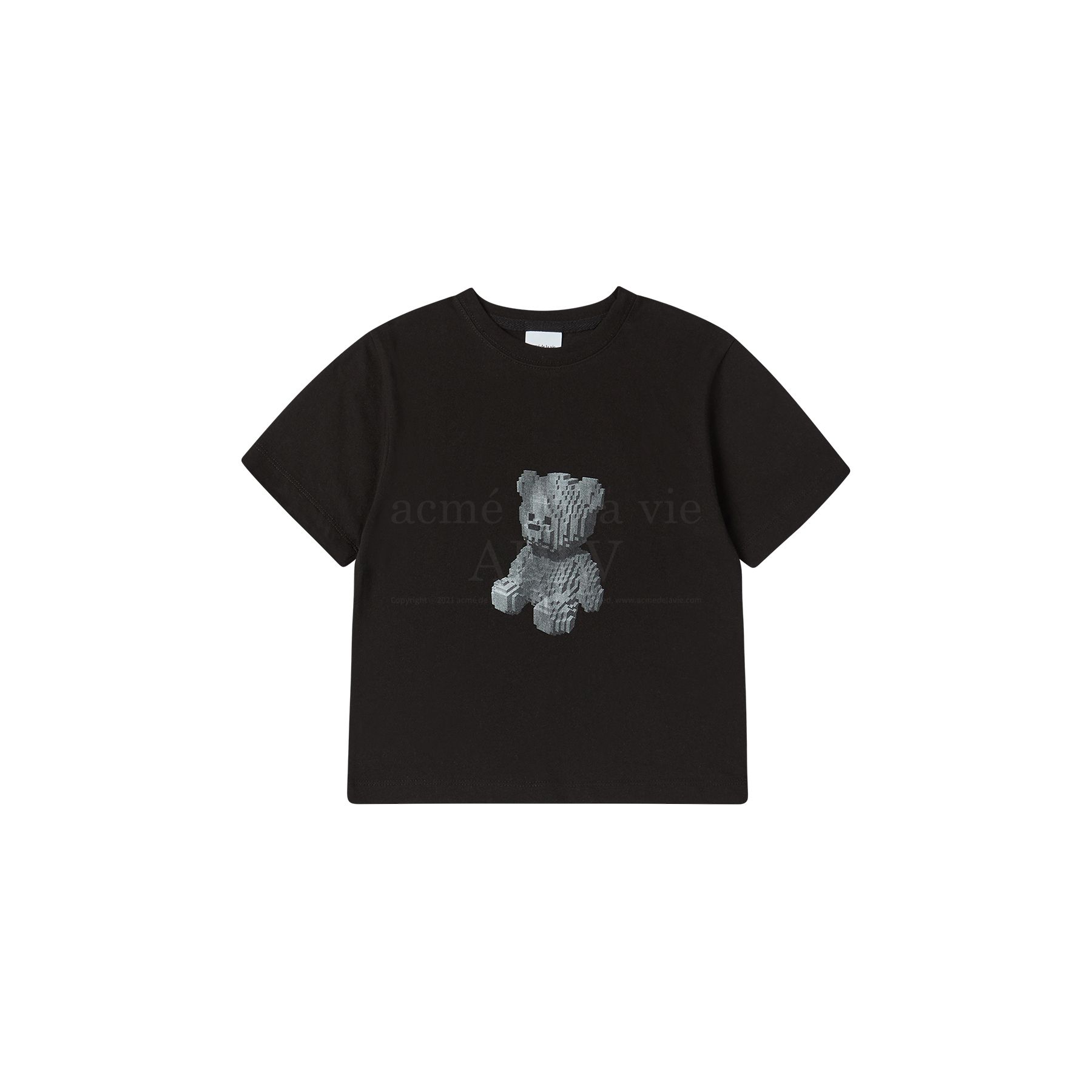 ADLV - [KIDS] Áo Thun Block Bear Đen