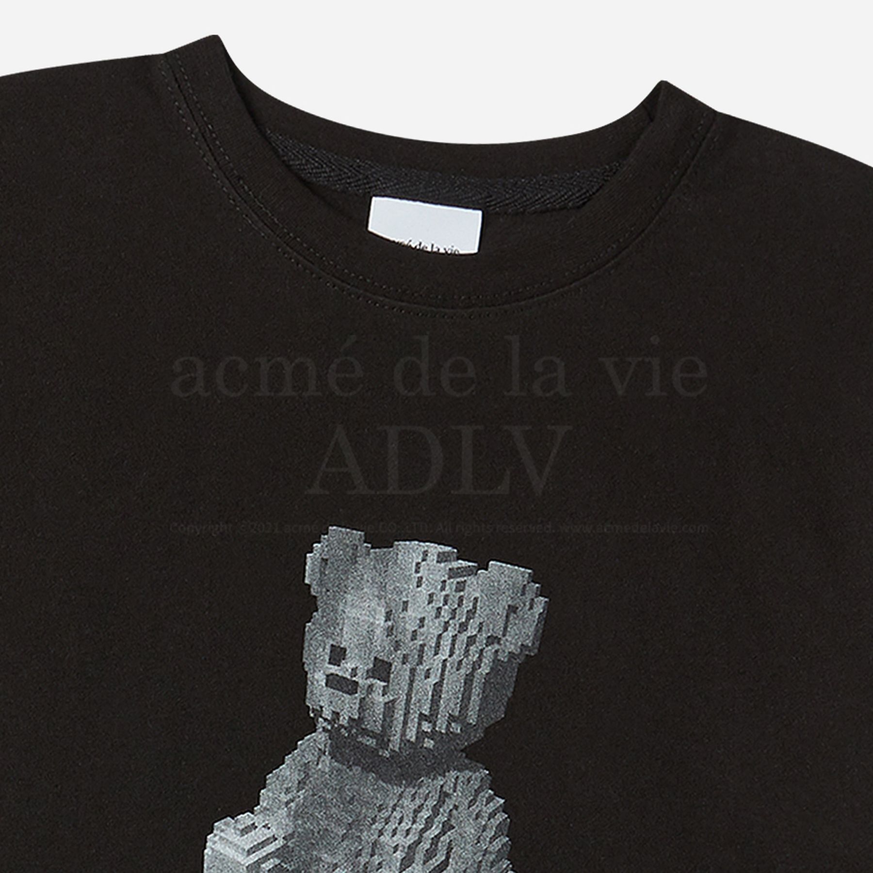 ADLV - [KIDS] Áo Thun Block Bear Đen