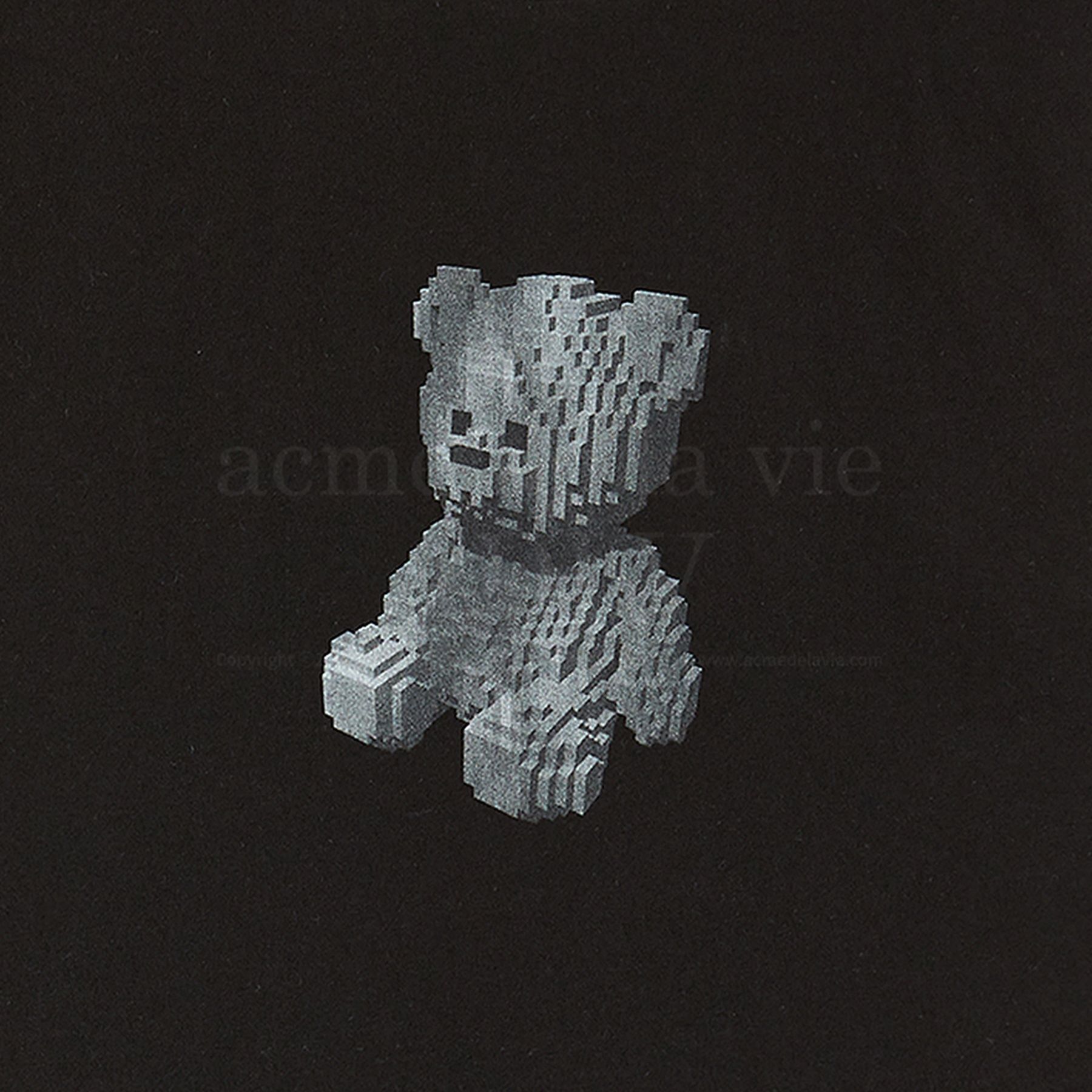 ADLV - [KIDS] Áo Thun Block Bear Đen