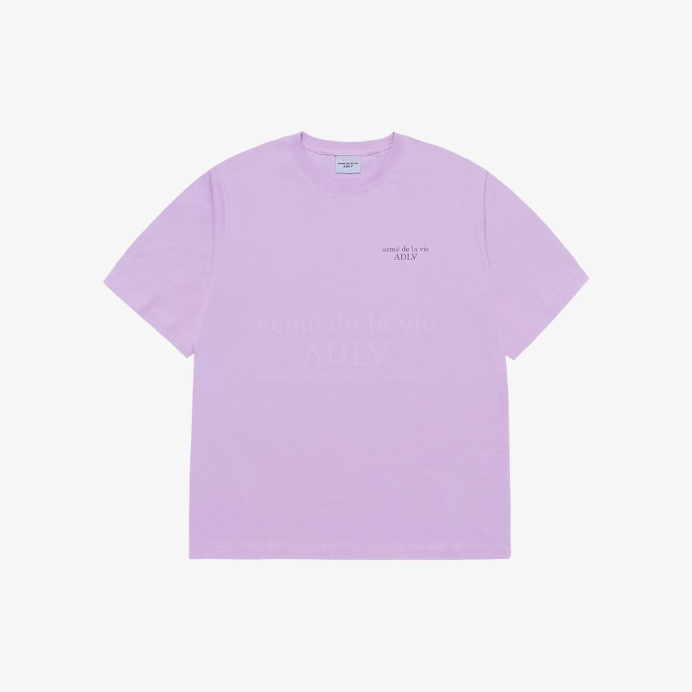 ADLV - Áo Thun Basic Logo Season 3 Tím Nhạt