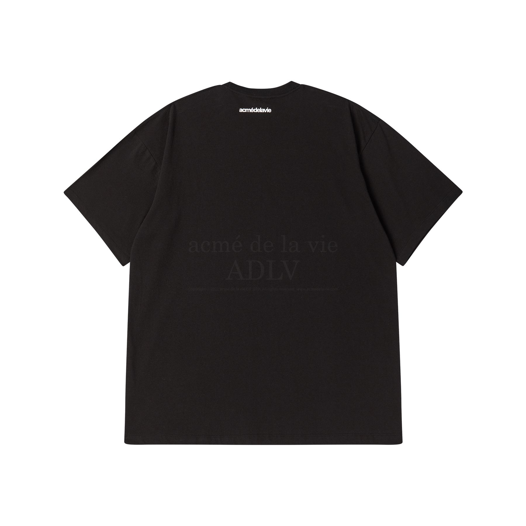 ADLV - Áo Thun One Point Logo Đen