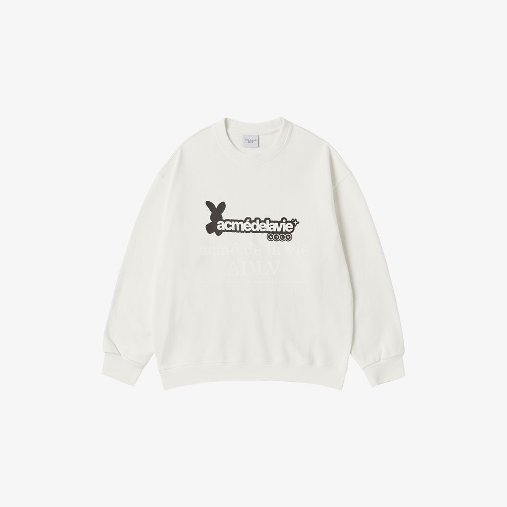 ADLV - Áo Nỉ ADLV BunNY Kem