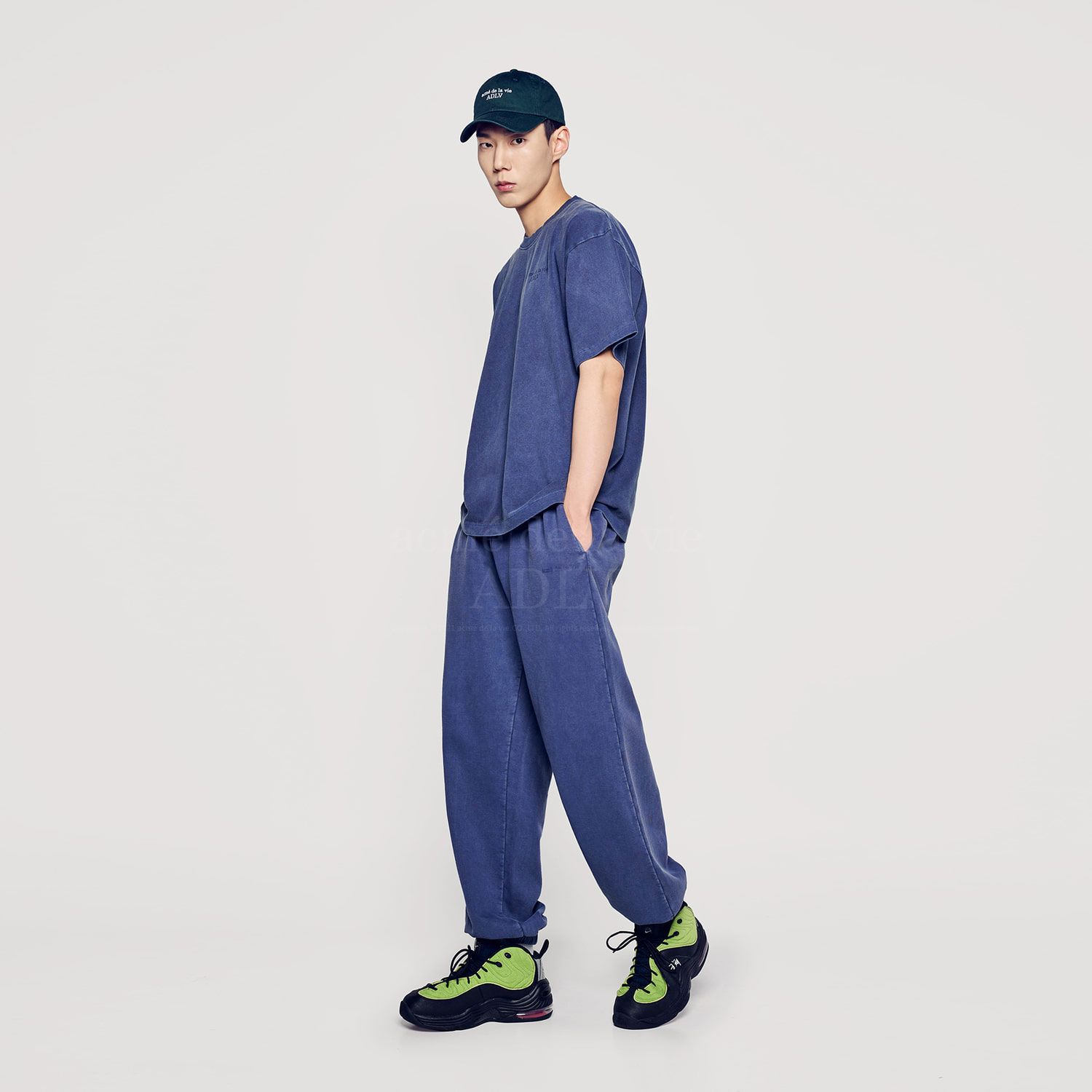 ADLV - Mũ Bóng Chày Basic Small Logo Ball Xanh Navy