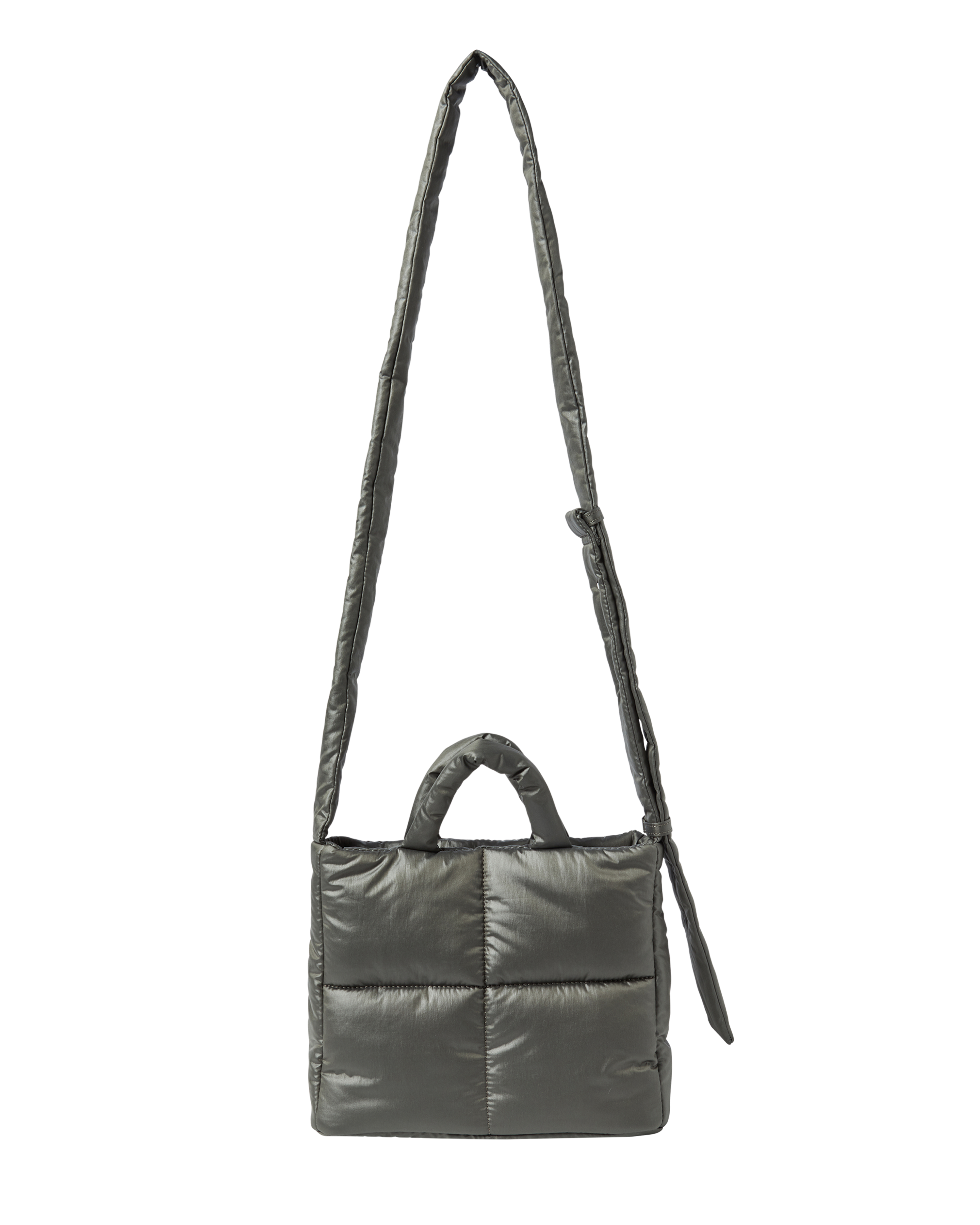 Túi tote chần bông Mini Square Than chì