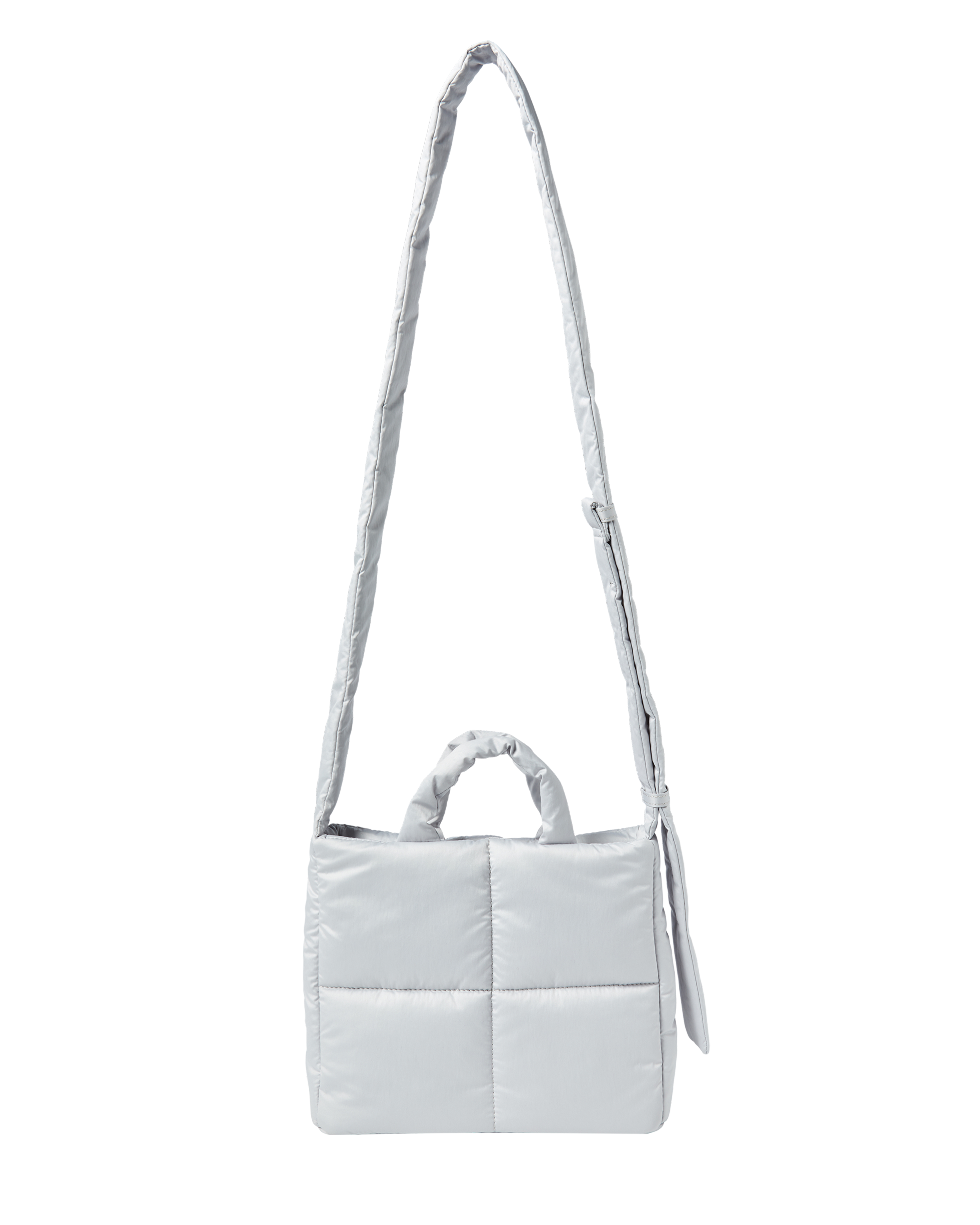 ADLV - Túi tote chần bông Mini Square Xám nhạt