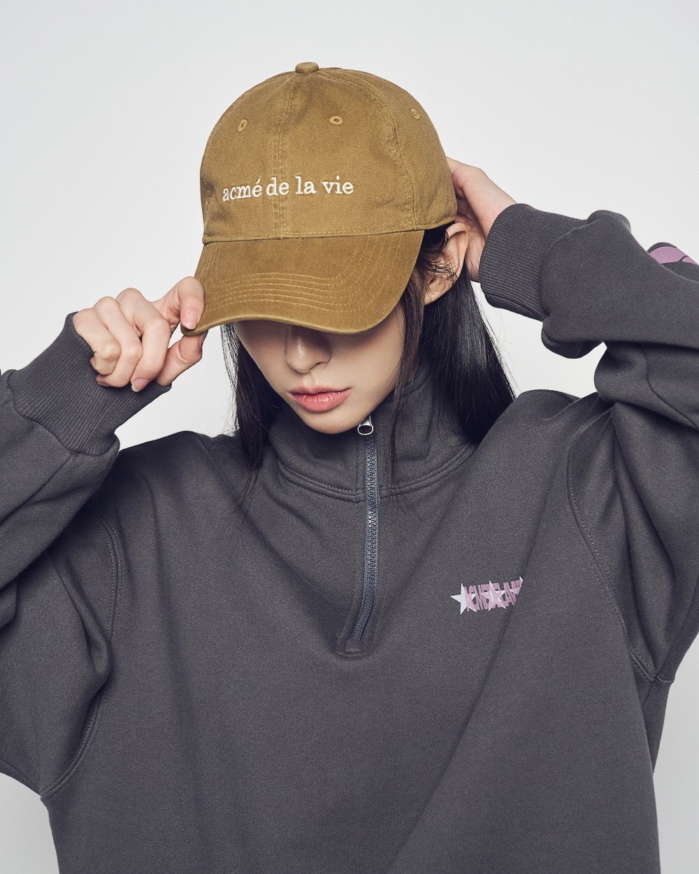 ADLV - Mũ bóng chày BASIC BIG LOGO Camel
