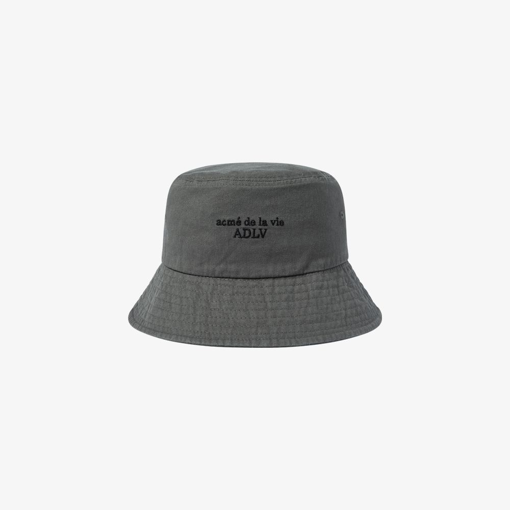 ADLV - Mũ Bucket Basic Logo Than chì