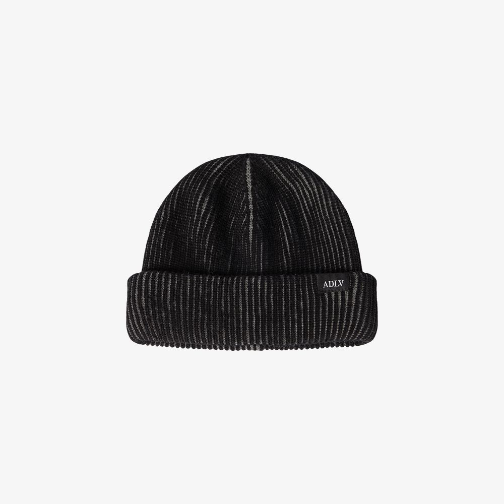 Mũ Beanie Two Tone Label Point Đen
