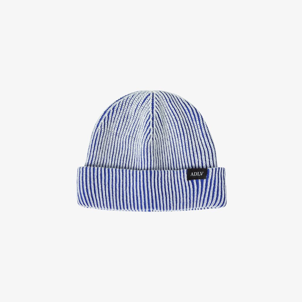 ADLV - Mũ Beanie Two Tone Label Point Xanh dương