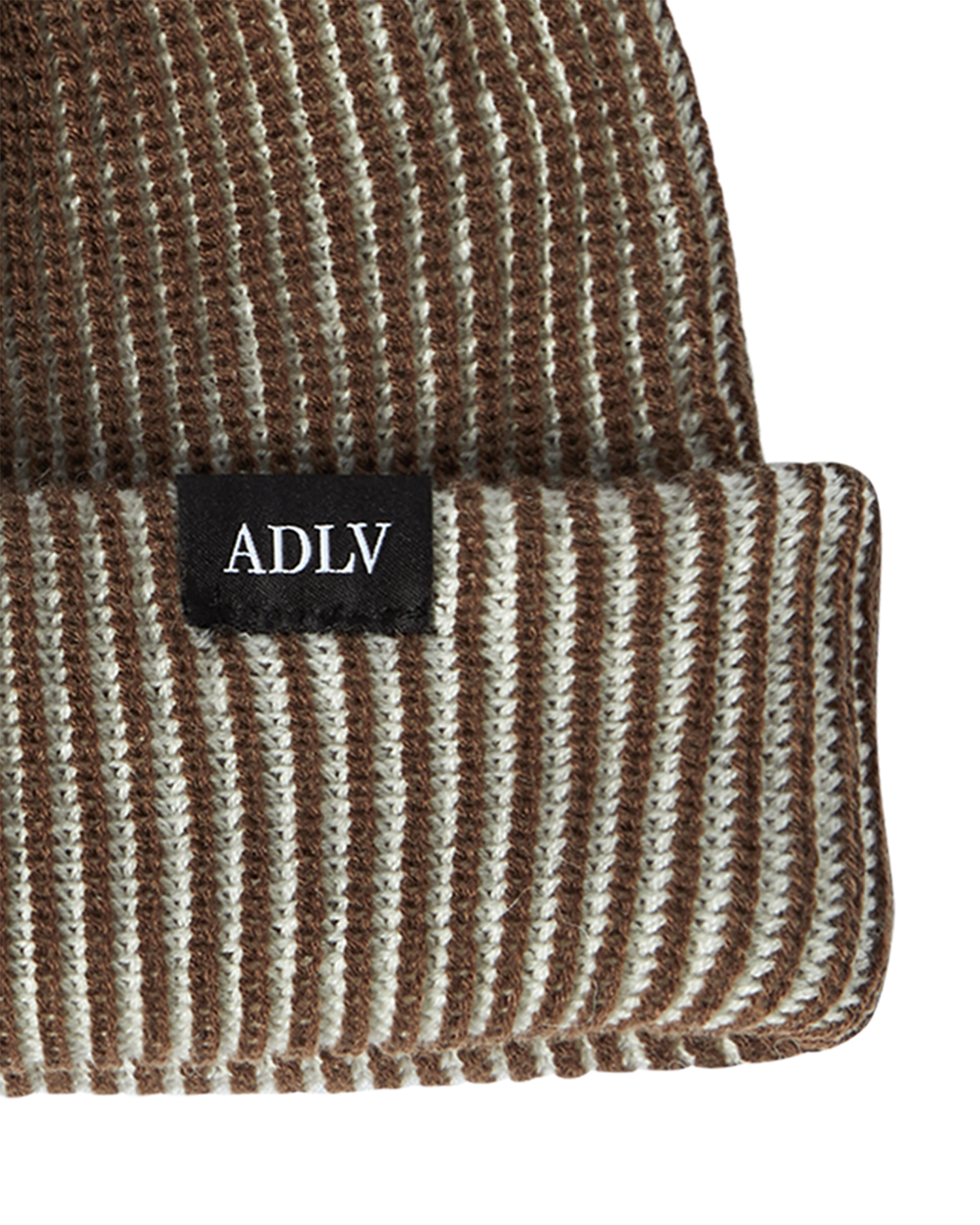 ADLV - Mũ Beanie Two Tone Label Point Nâu