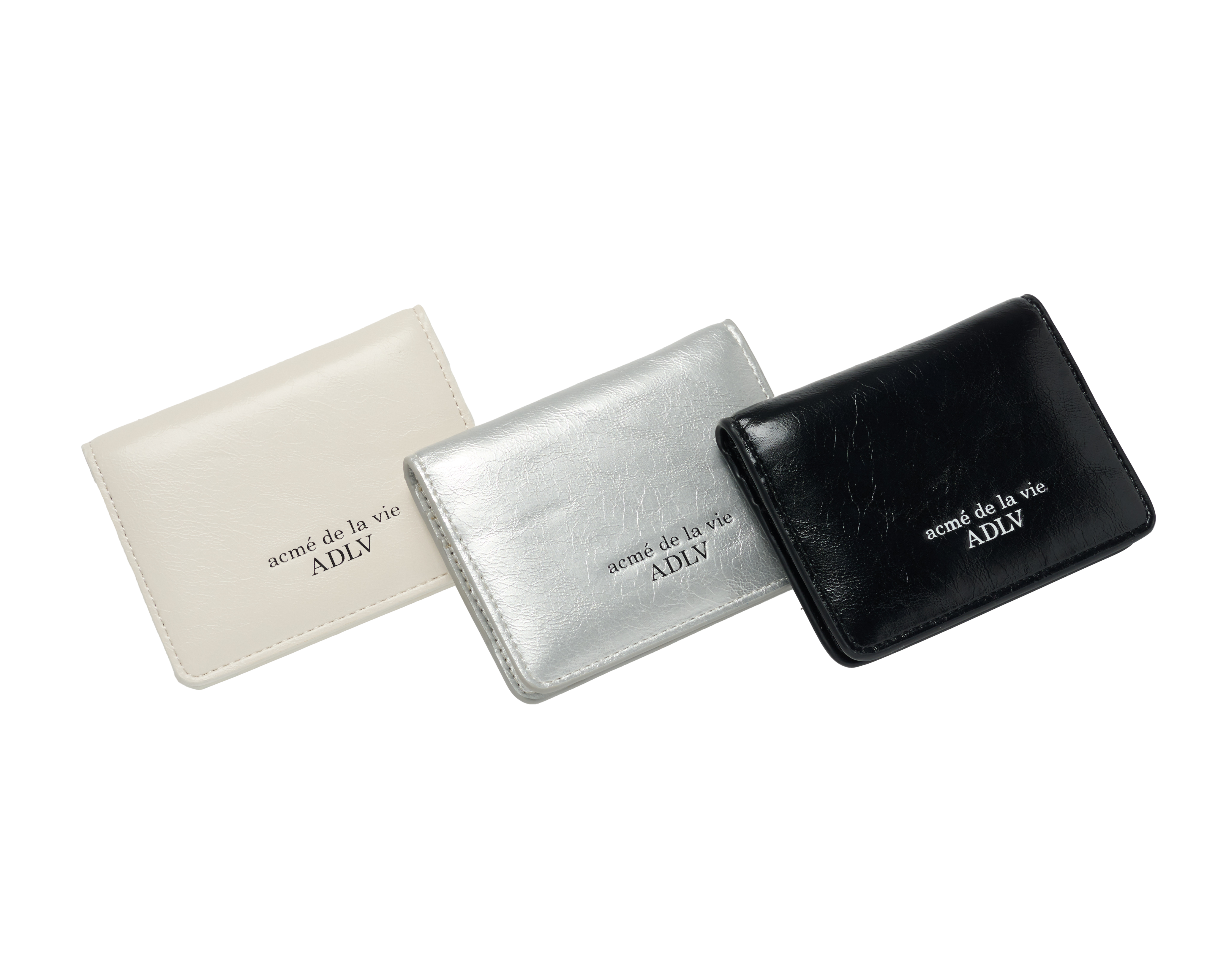 ADLV - Ví đựng thẻ gập ADLV Kem