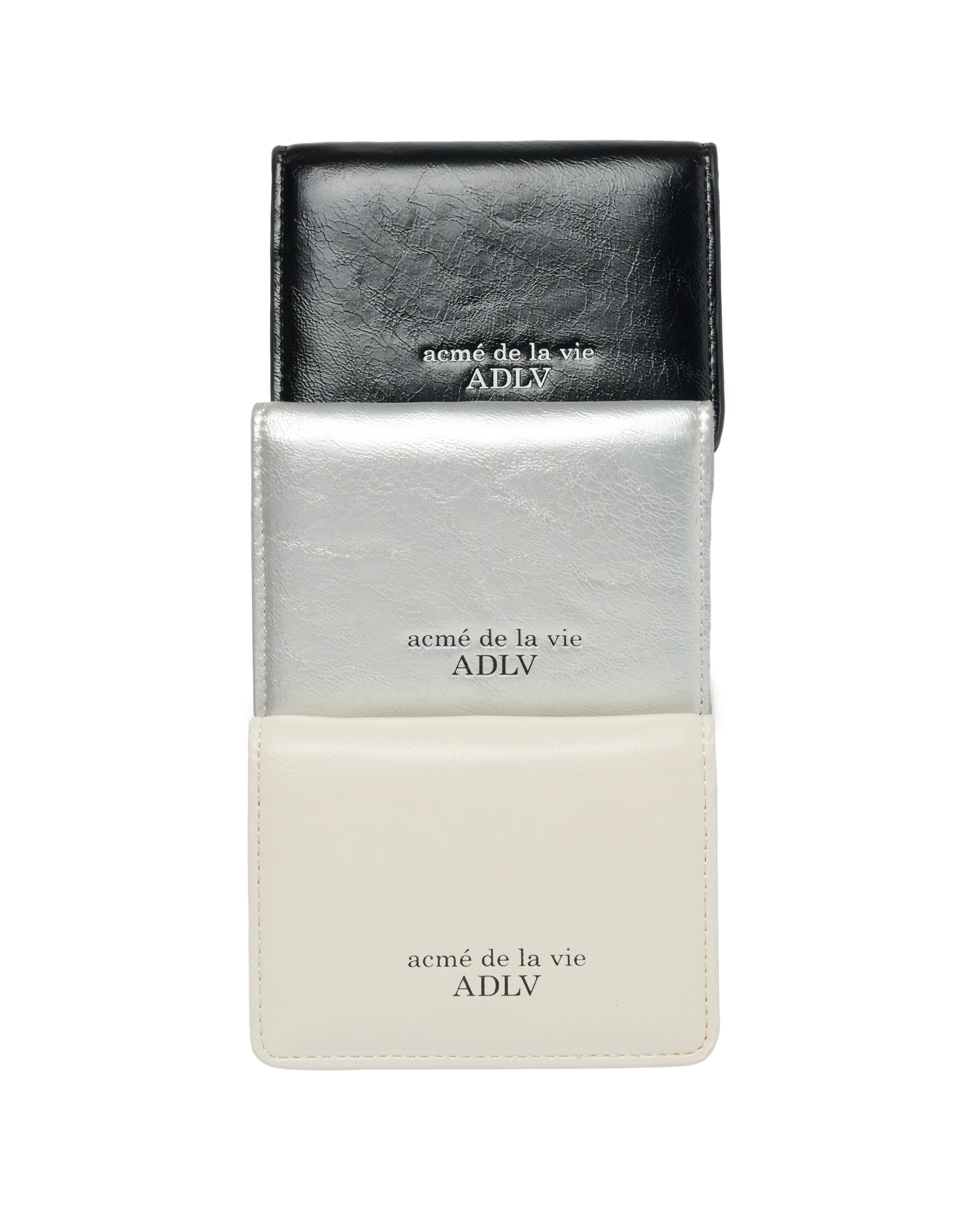 ADLV - Ví đựng thẻ gập ADLV Kem