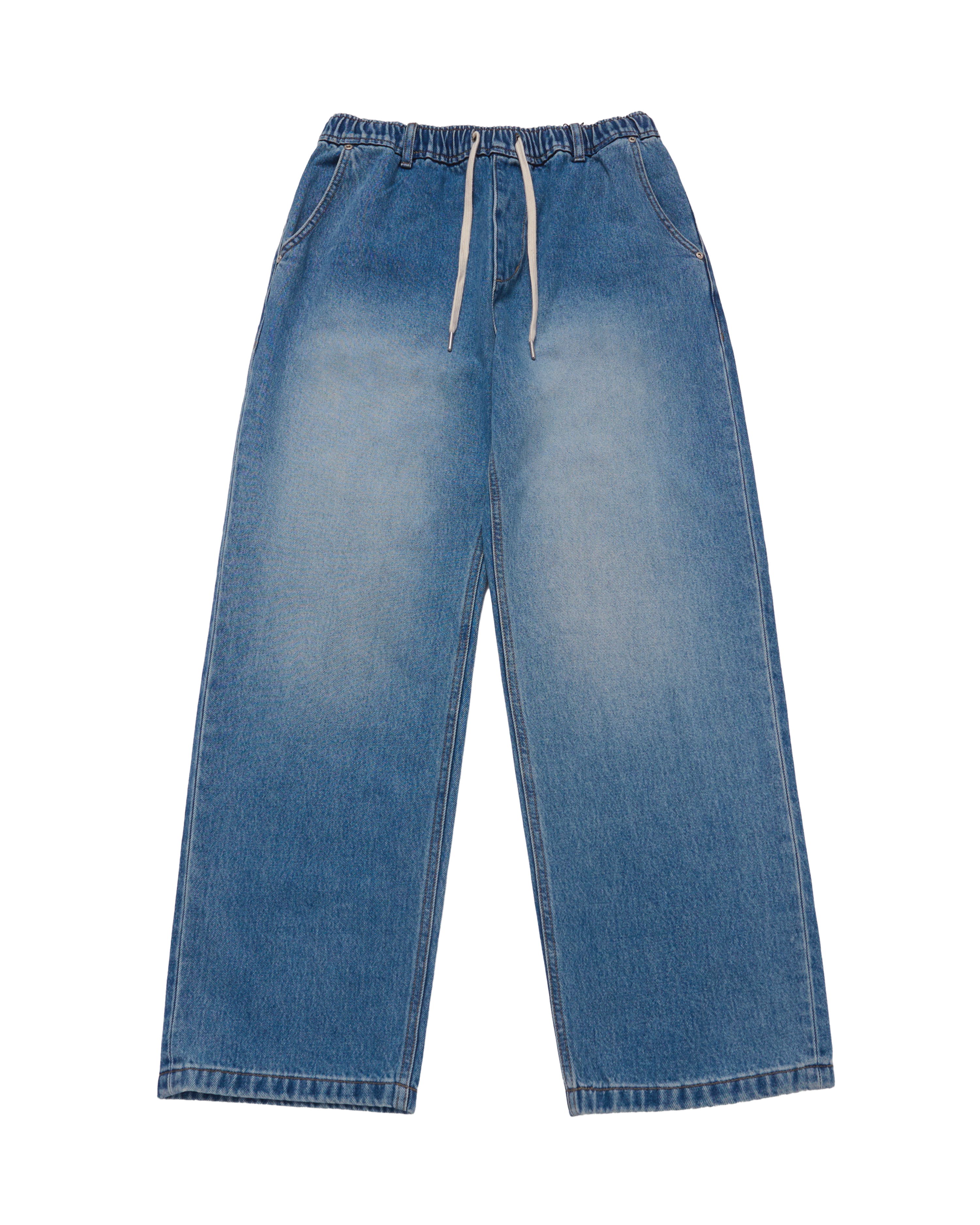 ADLV - Quần Denim Full Banding Washing Xanh dương