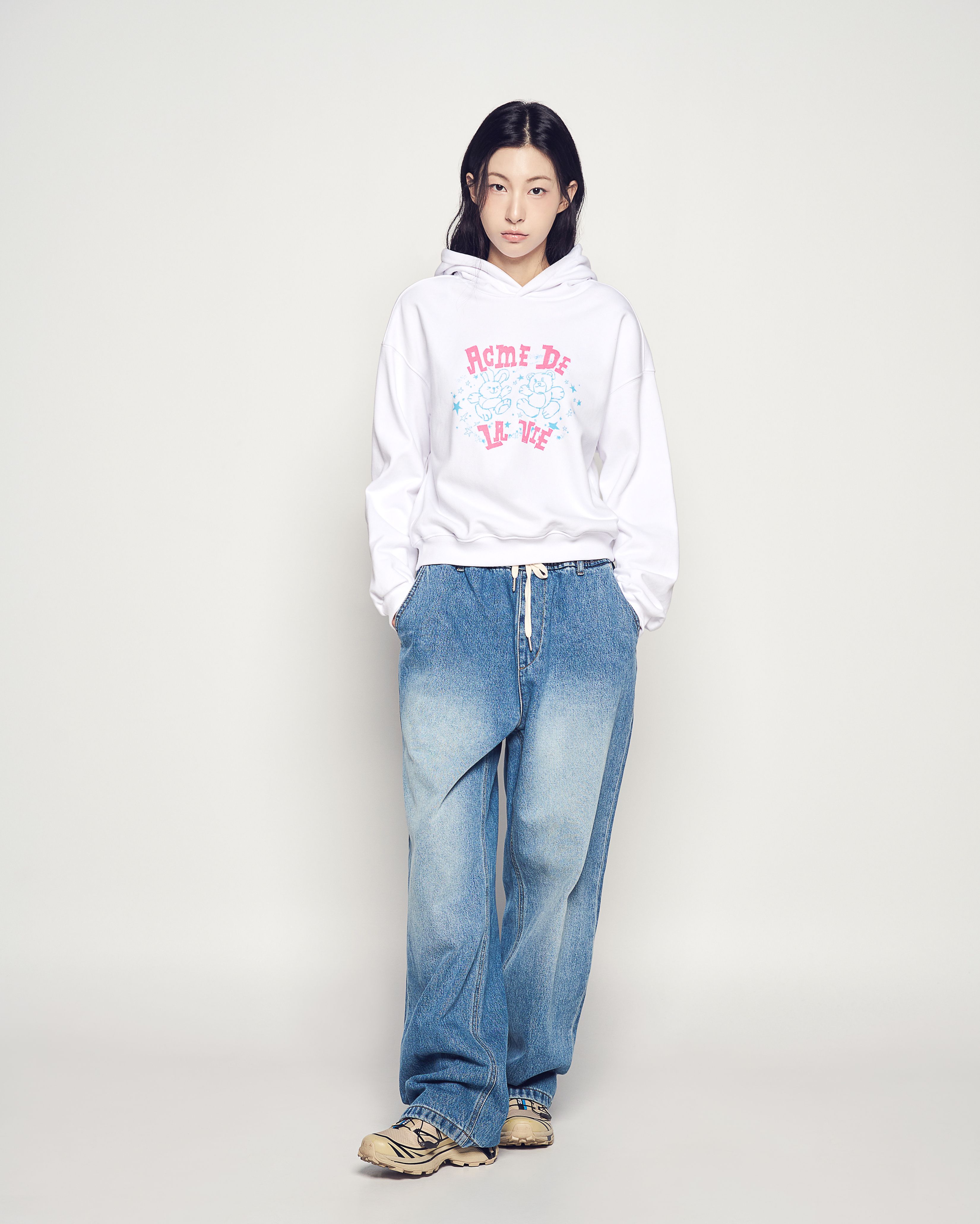 ADLV - Quần Denim Full Banding Washing Xanh dương