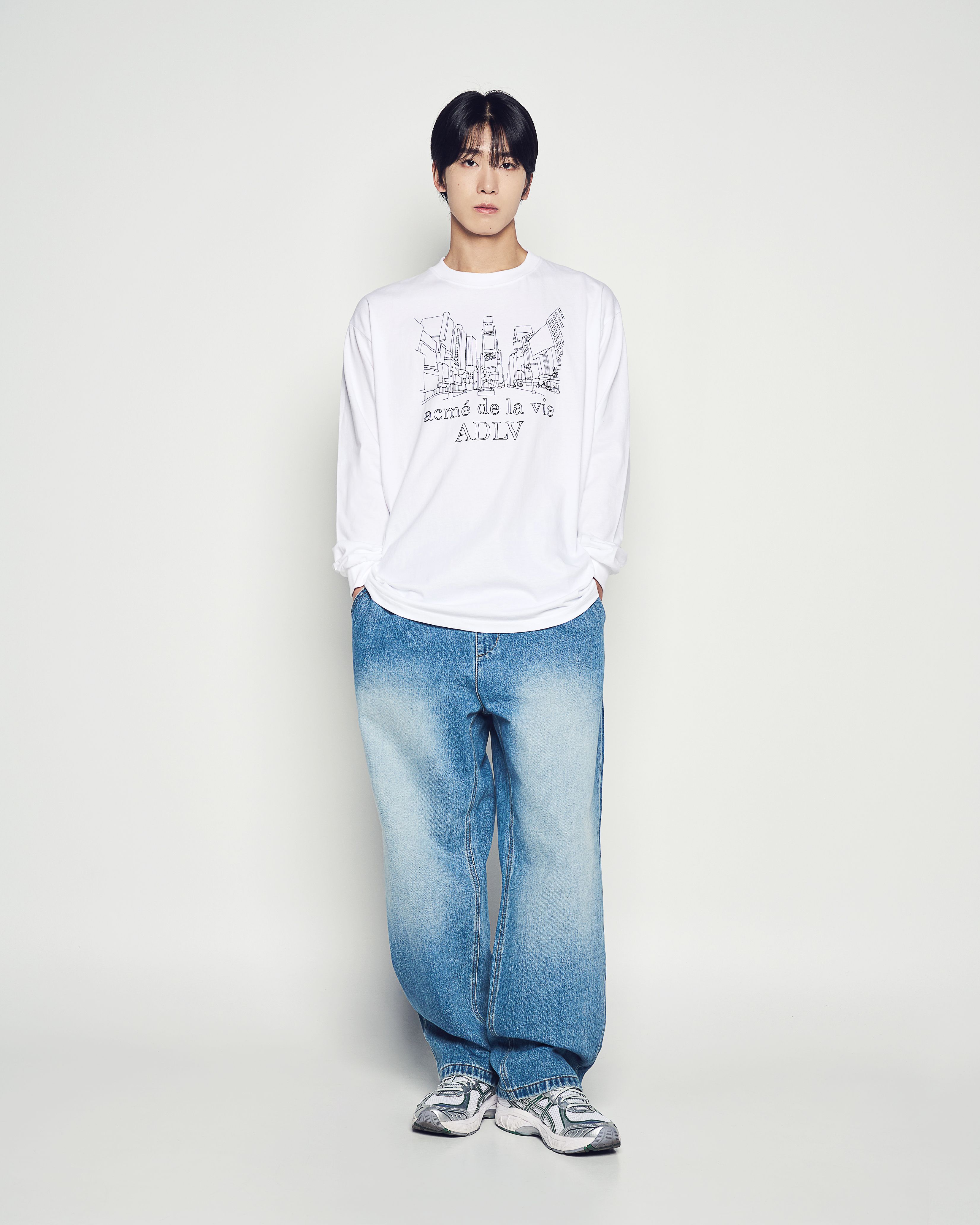 ADLV - Quần Denim Full Banding Washing Xanh dương