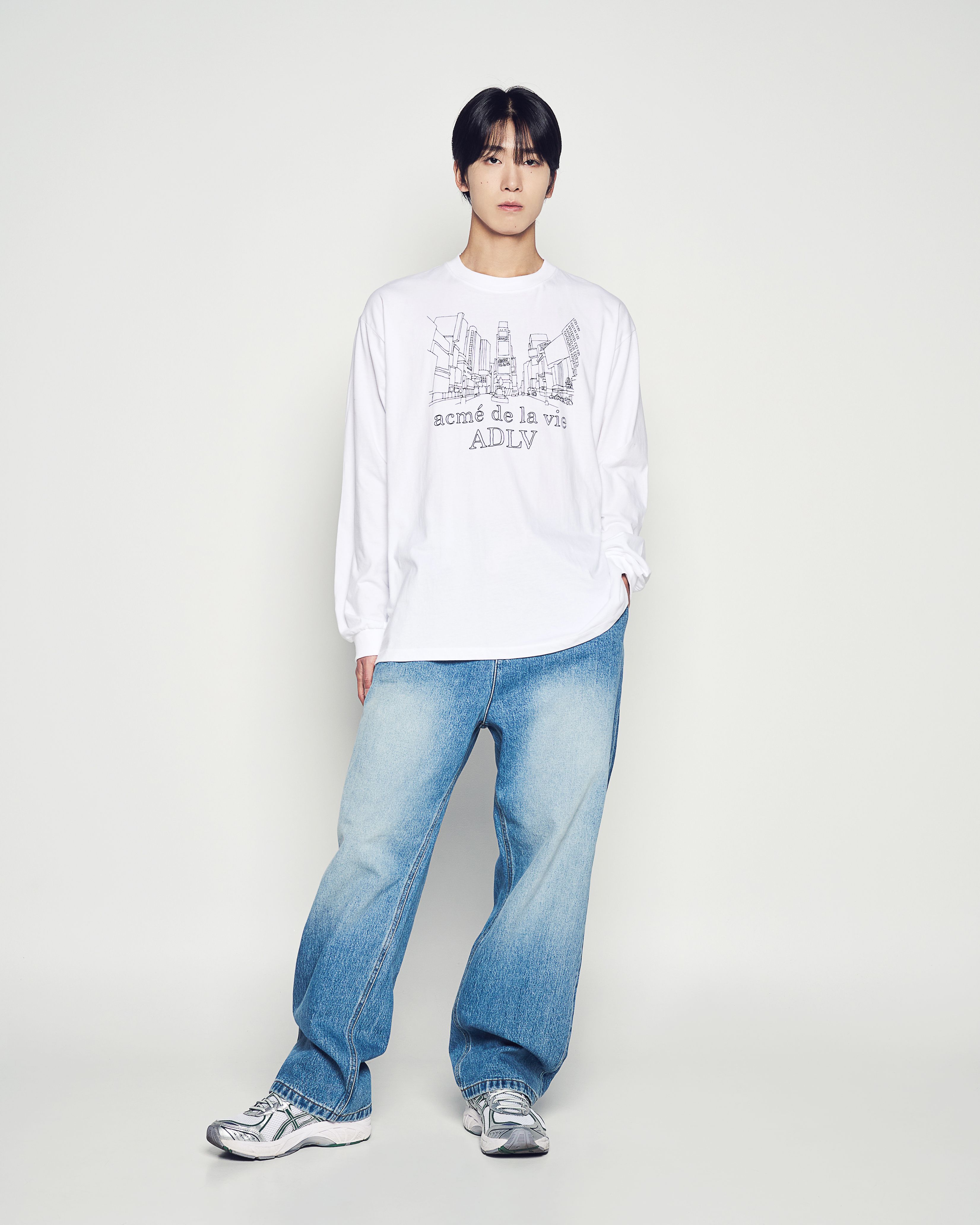 ADLV - Quần Denim Full Banding Washing Xanh dương