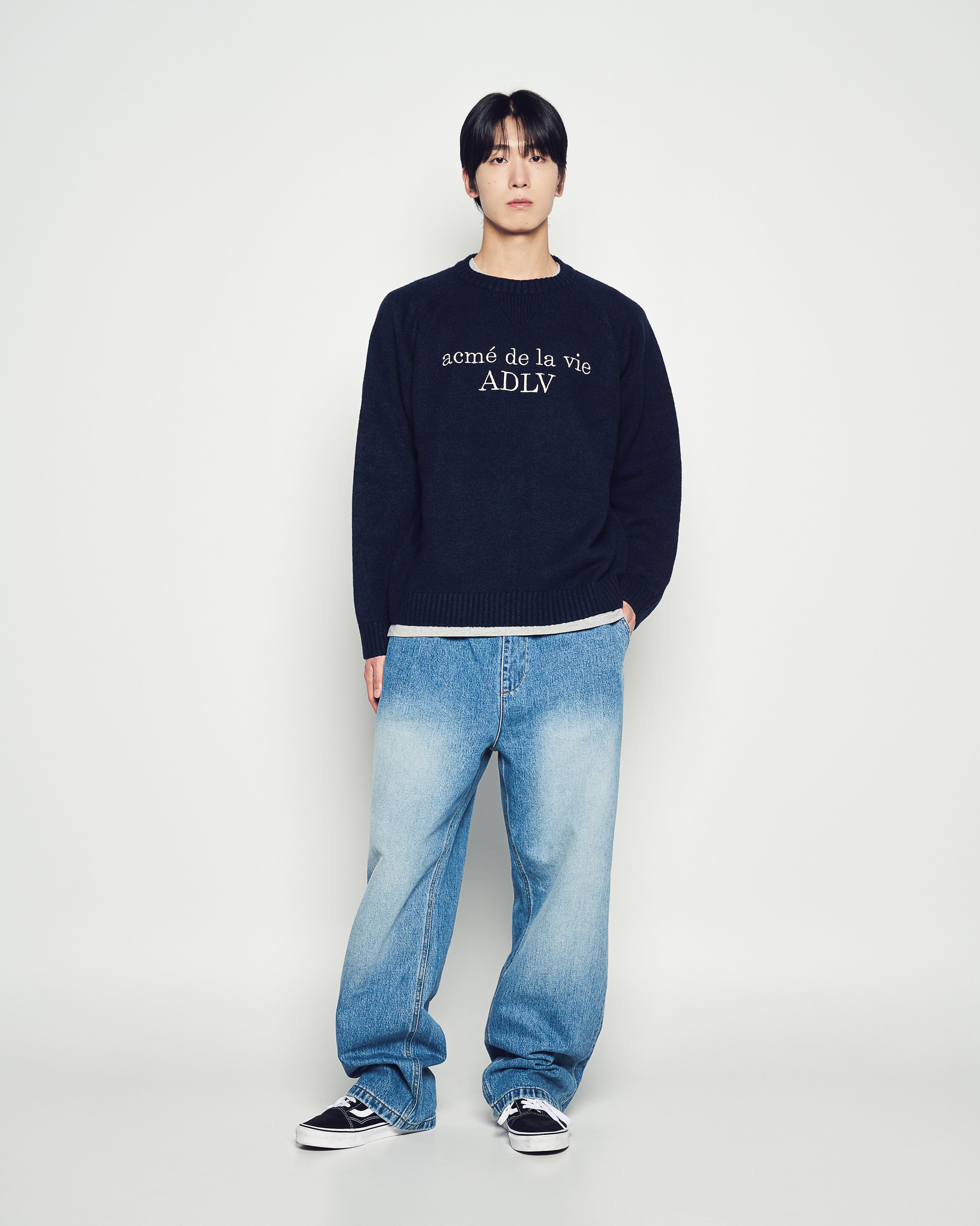 ADLV - Quần Denim Full Banding Washing Xanh dương
