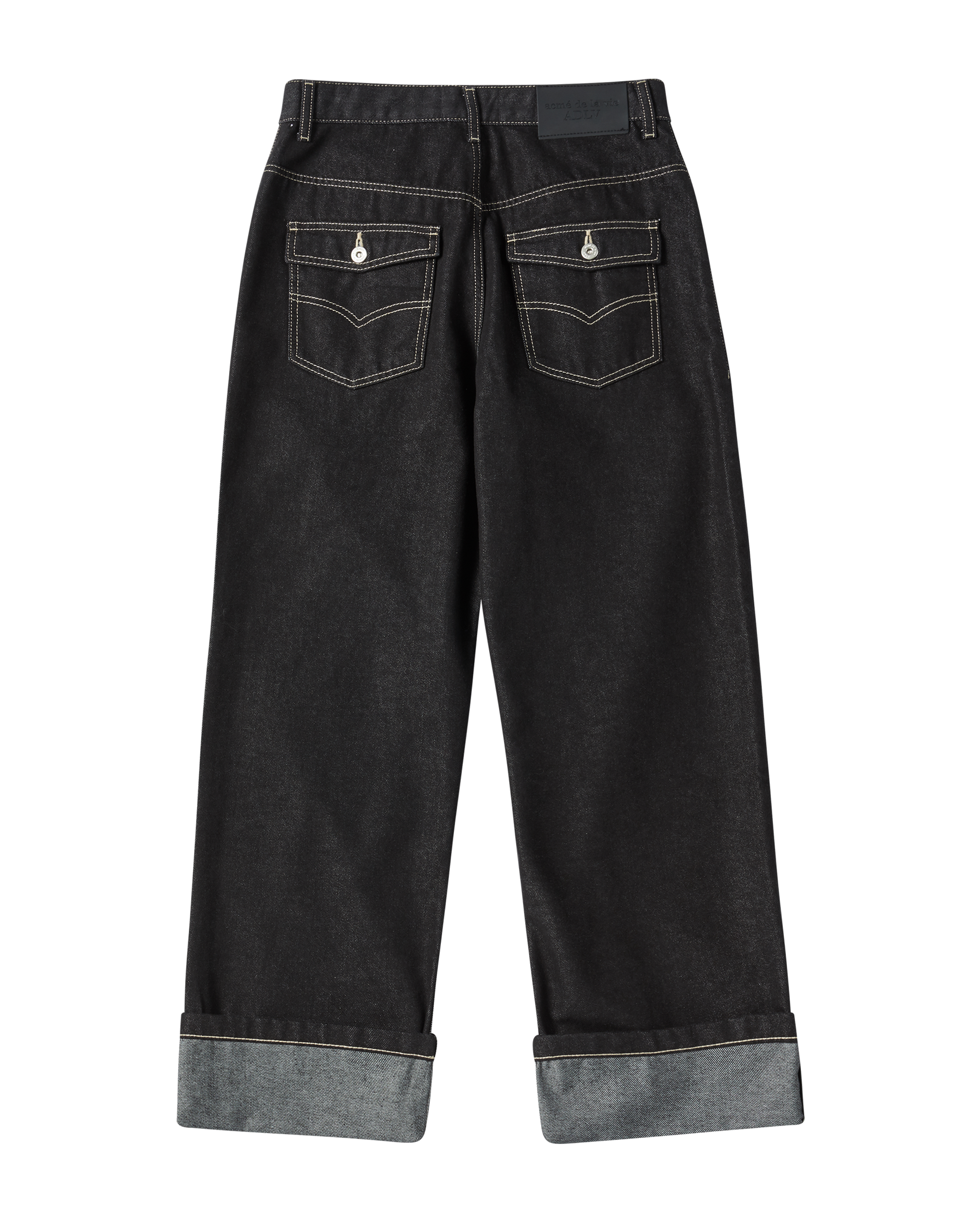 ADLV - Quần Denim Roll Up Đen