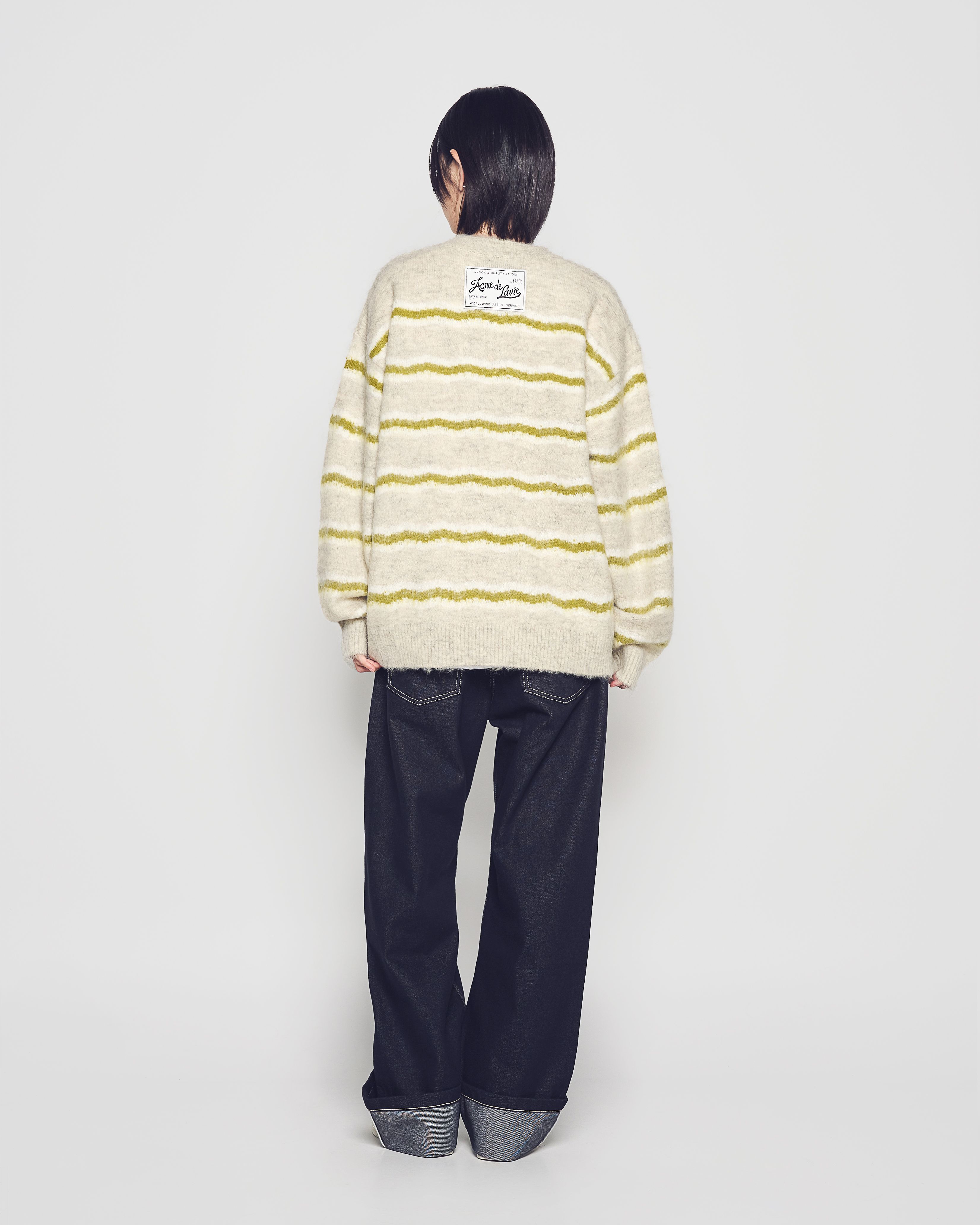 ADLV - Quần Denim Roll Up Xanh navy