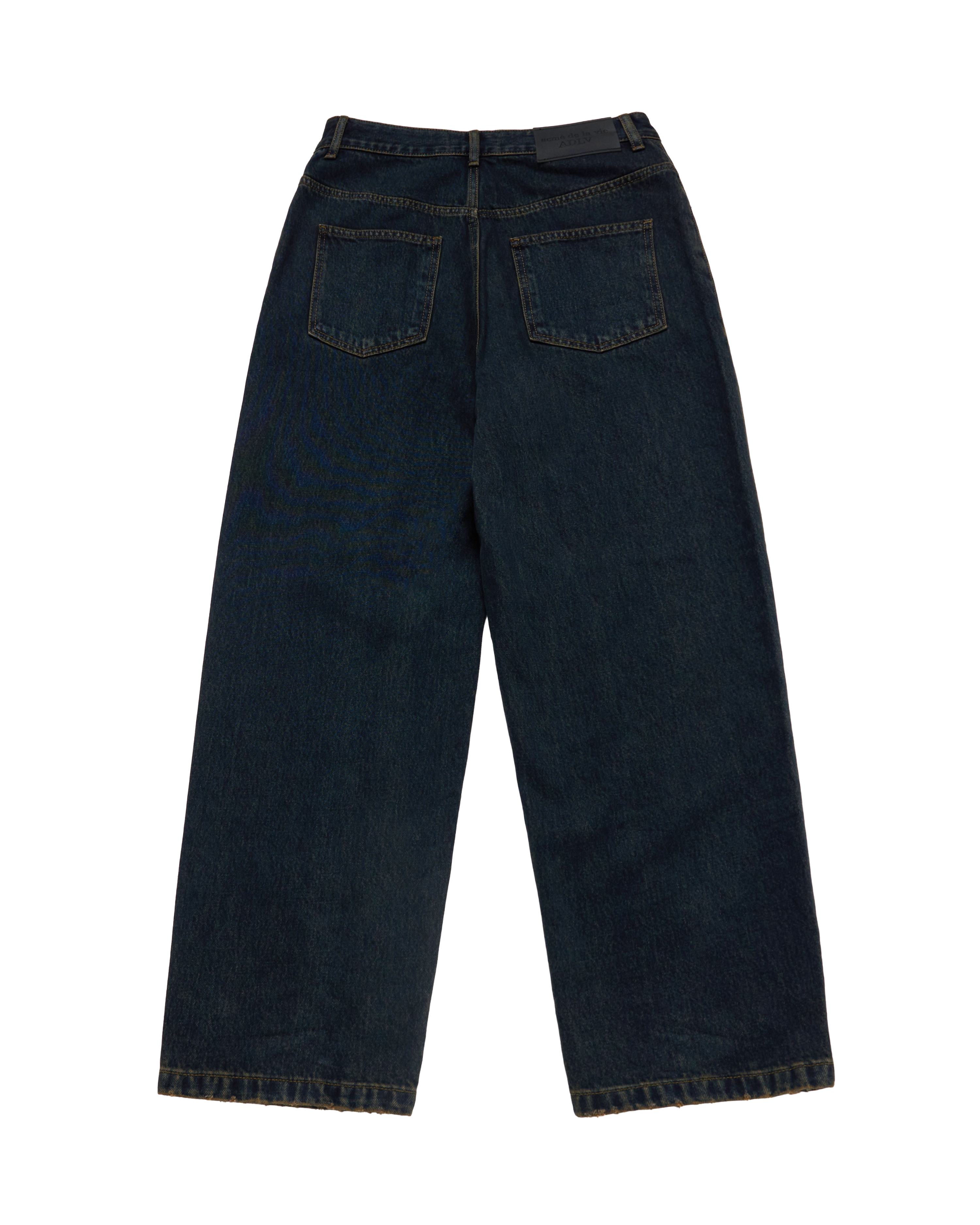 ADLV - Quần Denim Tapered Fit Washing Đen