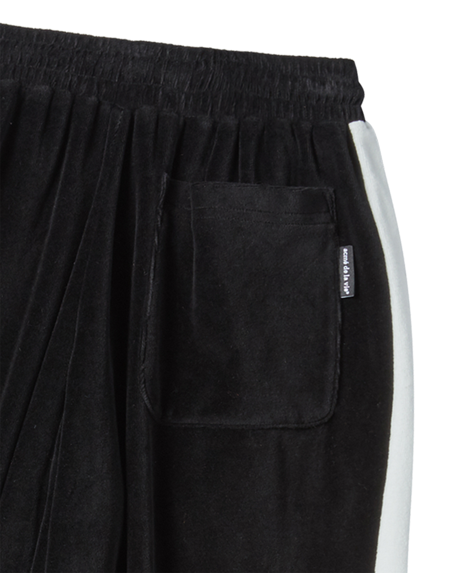 Quần dài thể thao Velour String Đen