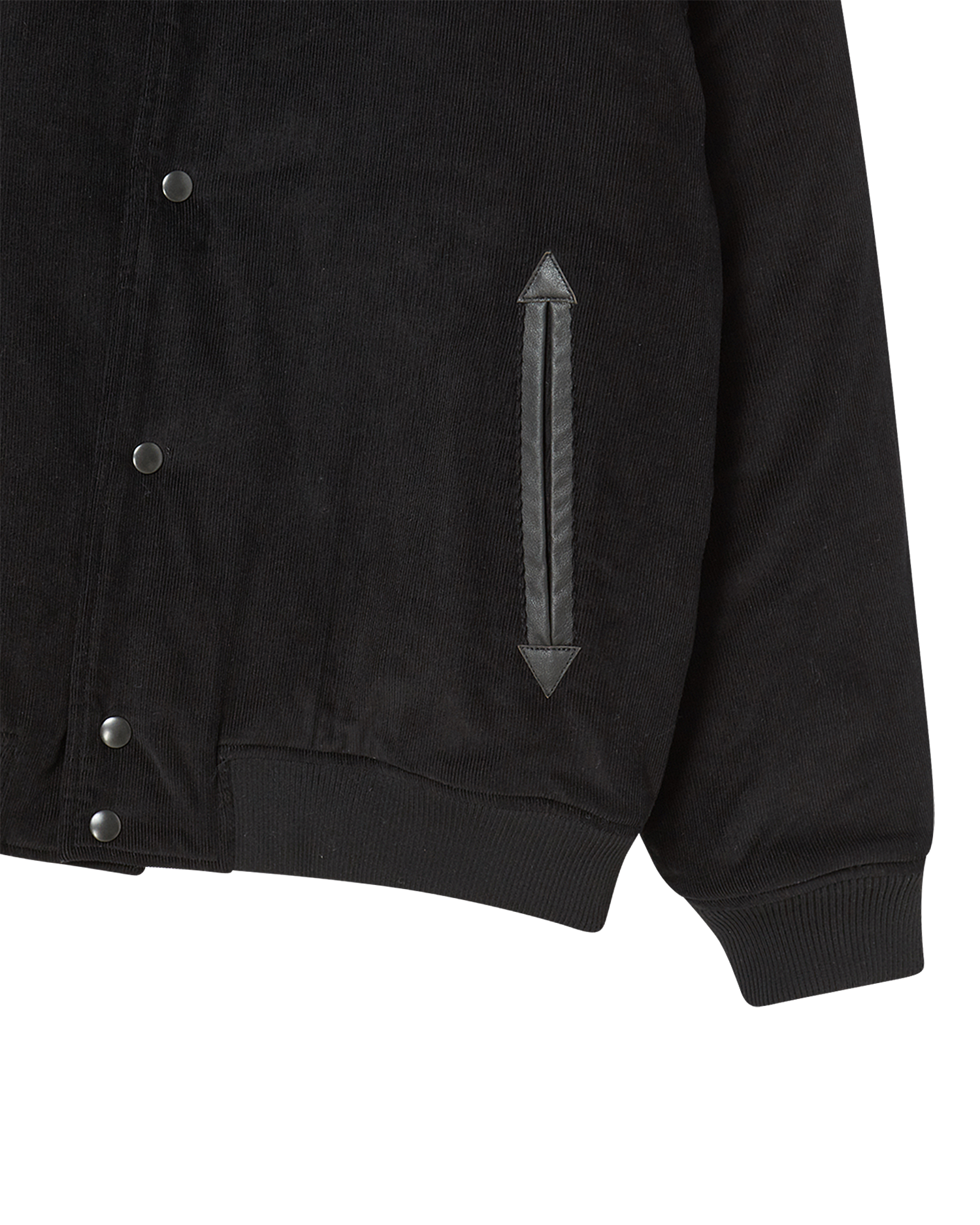 ADLV - Áo Khoác Corduroy Bomber Đen