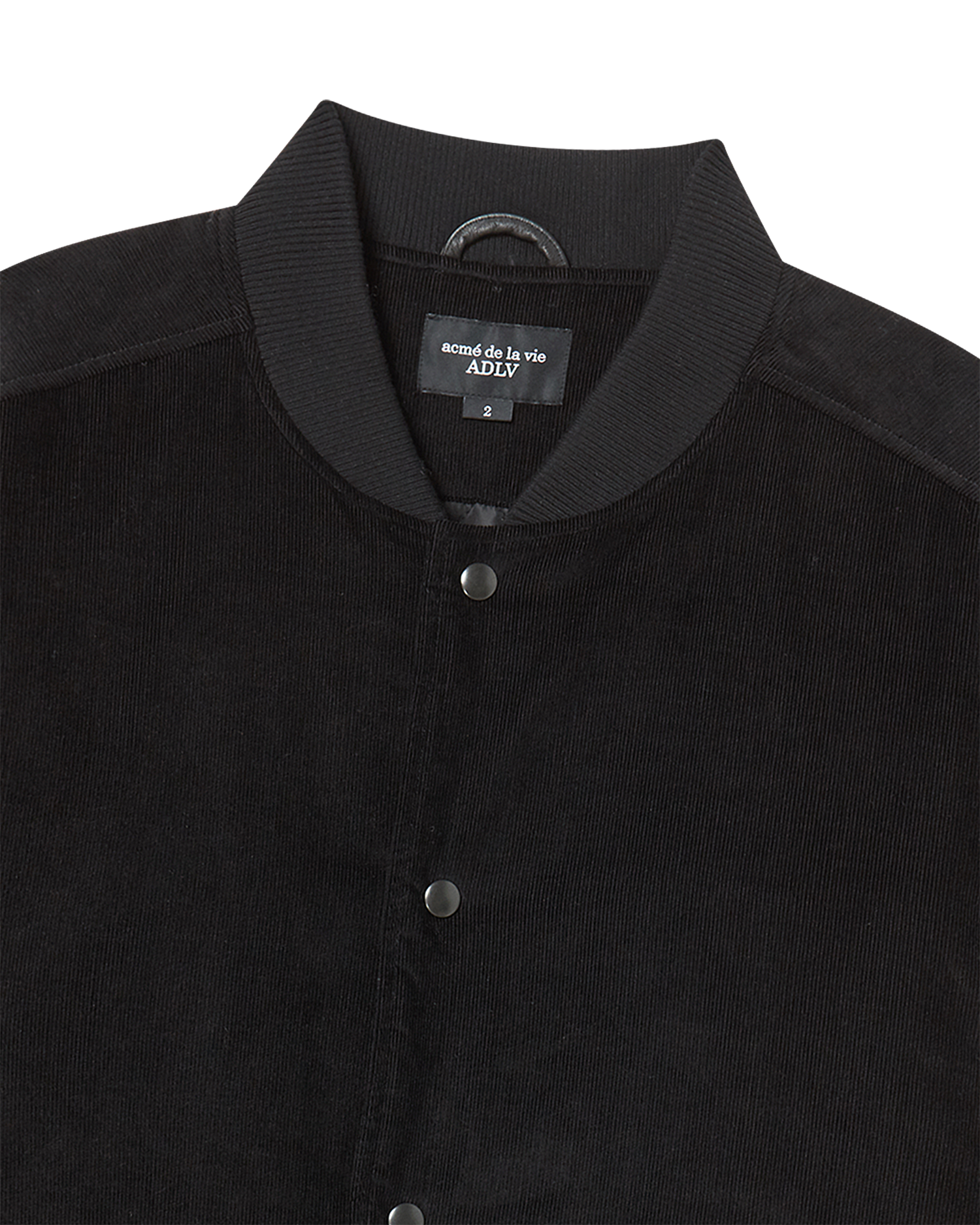 ADLV - Áo Khoác Corduroy Bomber Đen