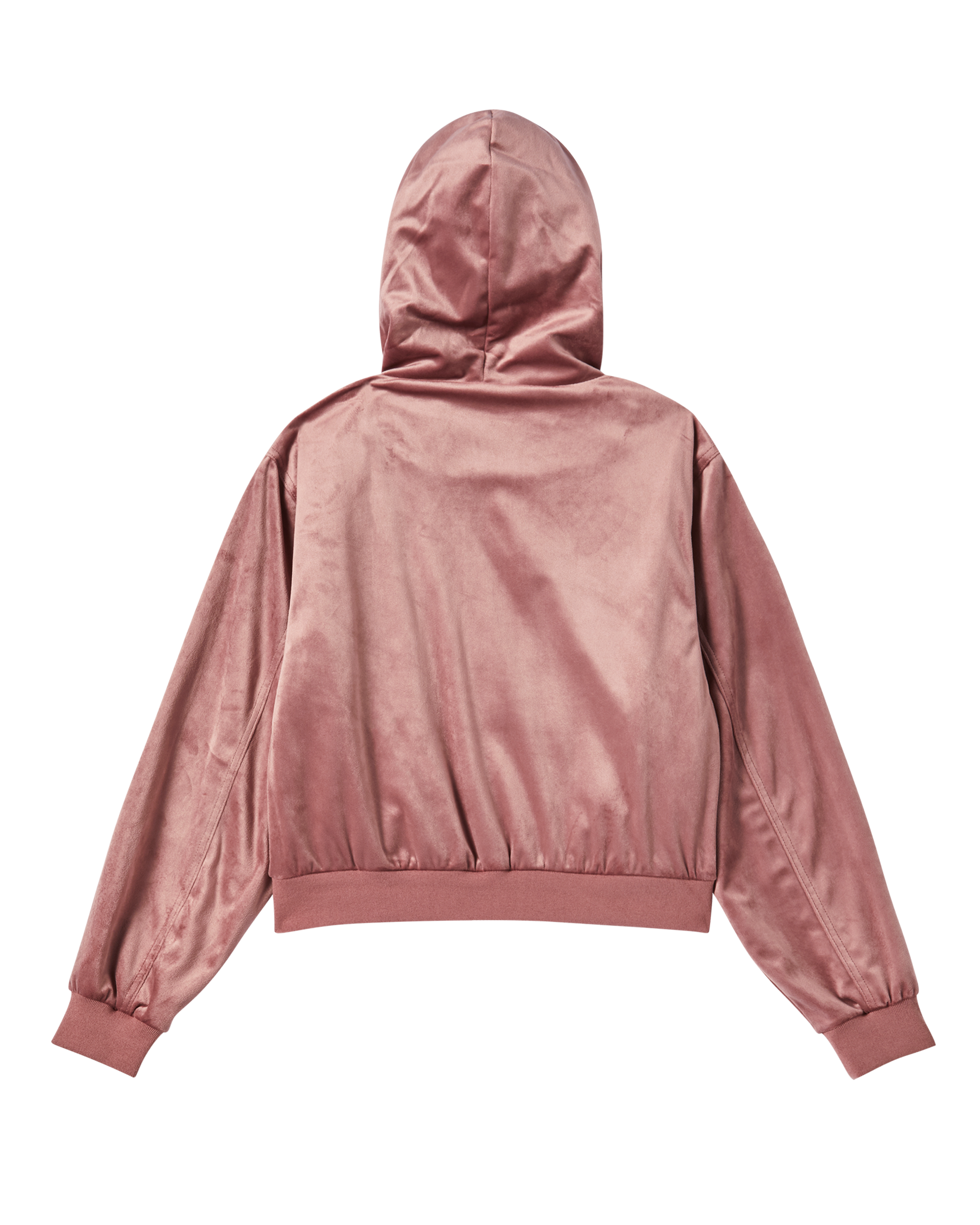 ADLV - Áo Hoodie kéo khóa nữ Velvet Hồng