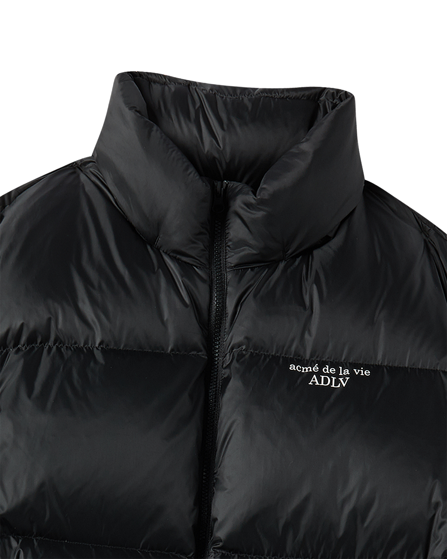 ADLV - Áo Khoác Stitch Basic Logo Short Duck Down Đen
