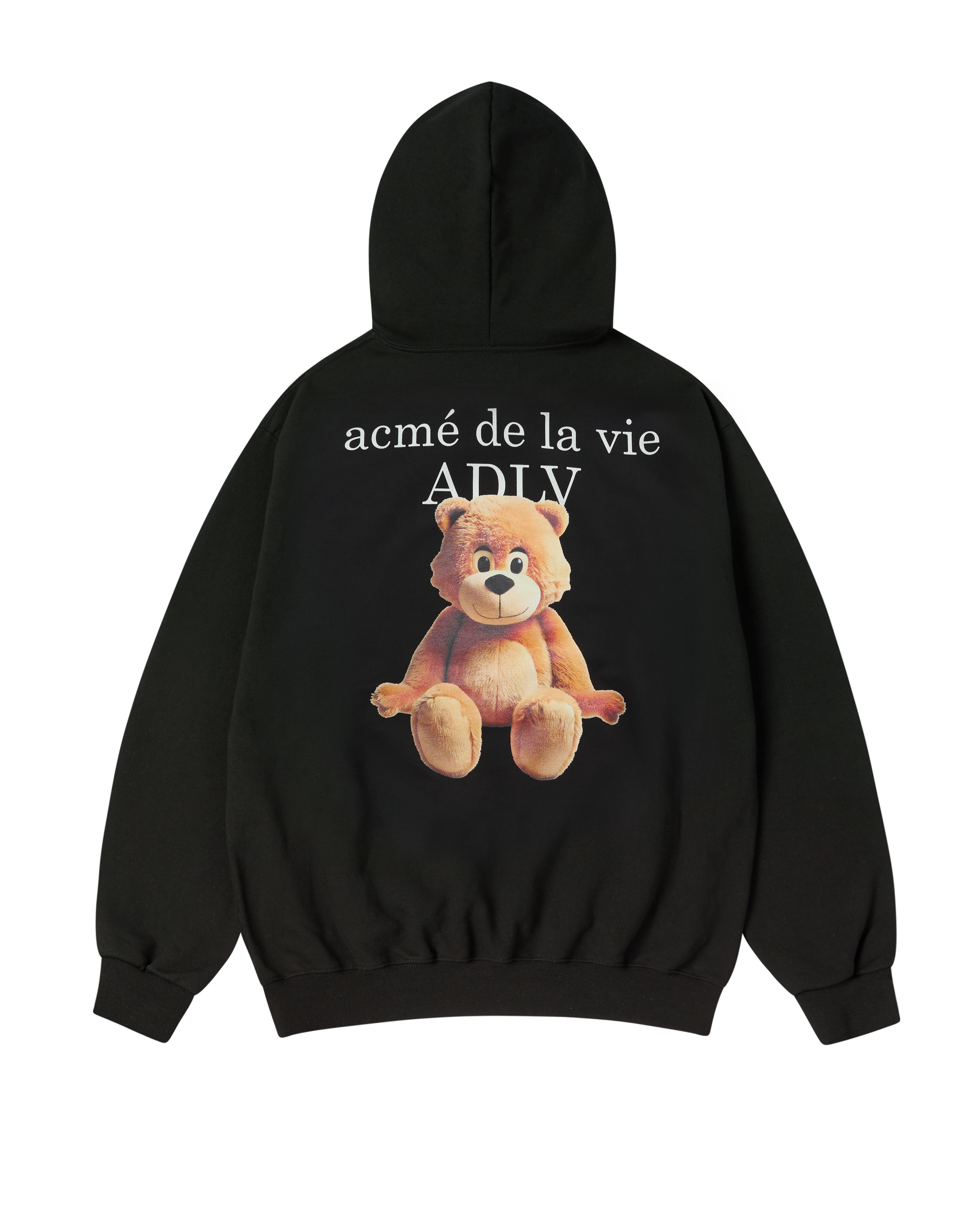 ADLV - Áo Hoodie AC Bear Basic Logo Đen