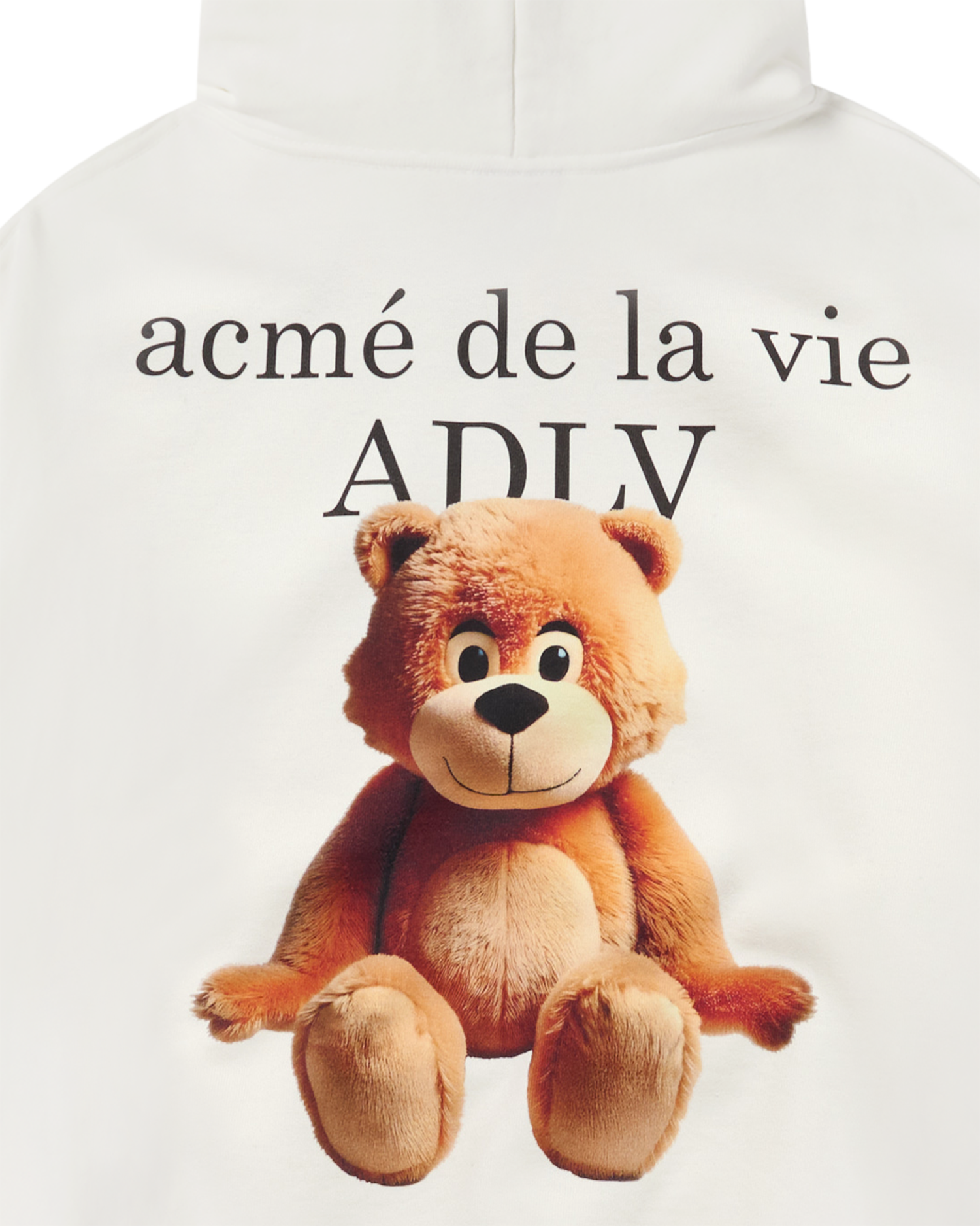 ADLV - Áo Hoodie AC Bear Basic Logo Kem