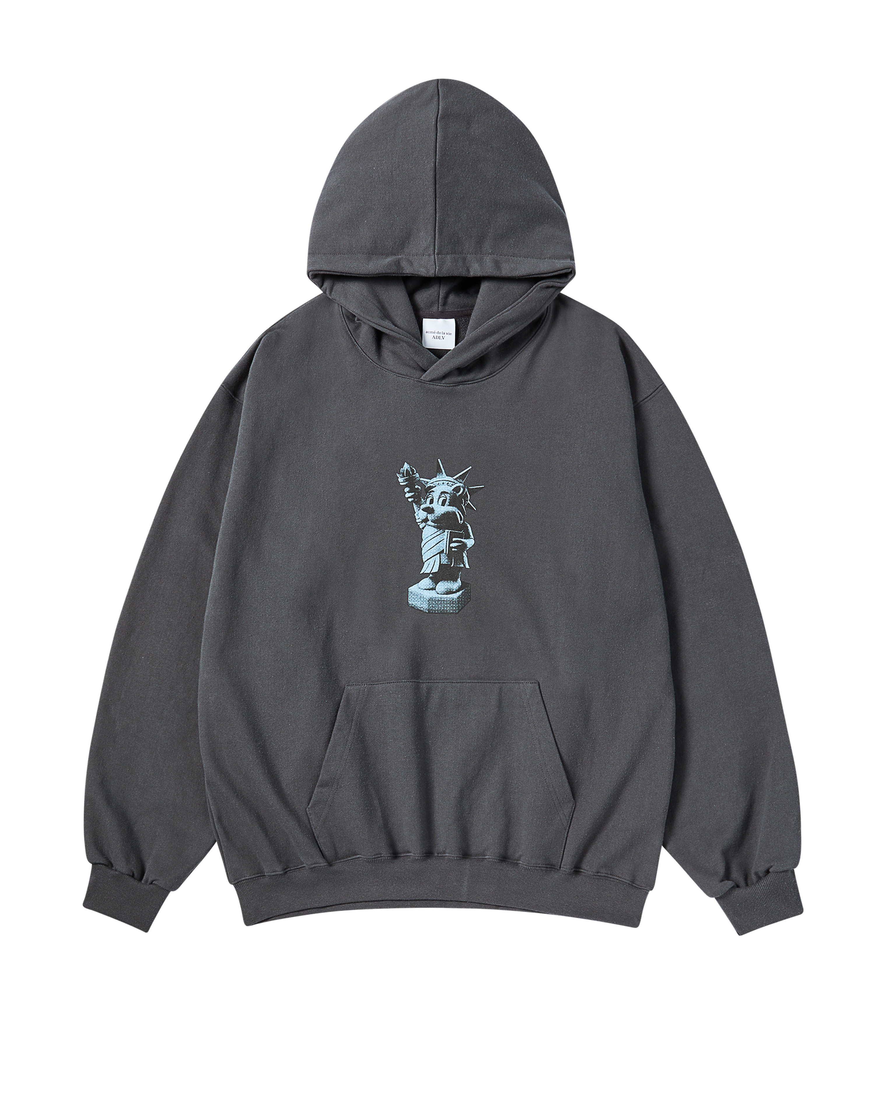 Áo Hoodie AC Bear Statue Of Liberty Than chì