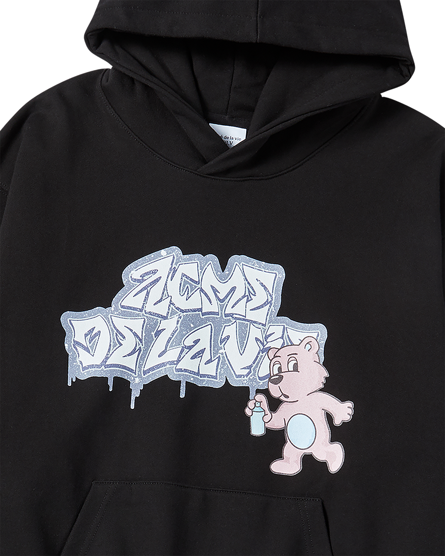 ADLV - Áo Hoodie AC Bear Spray Đen
