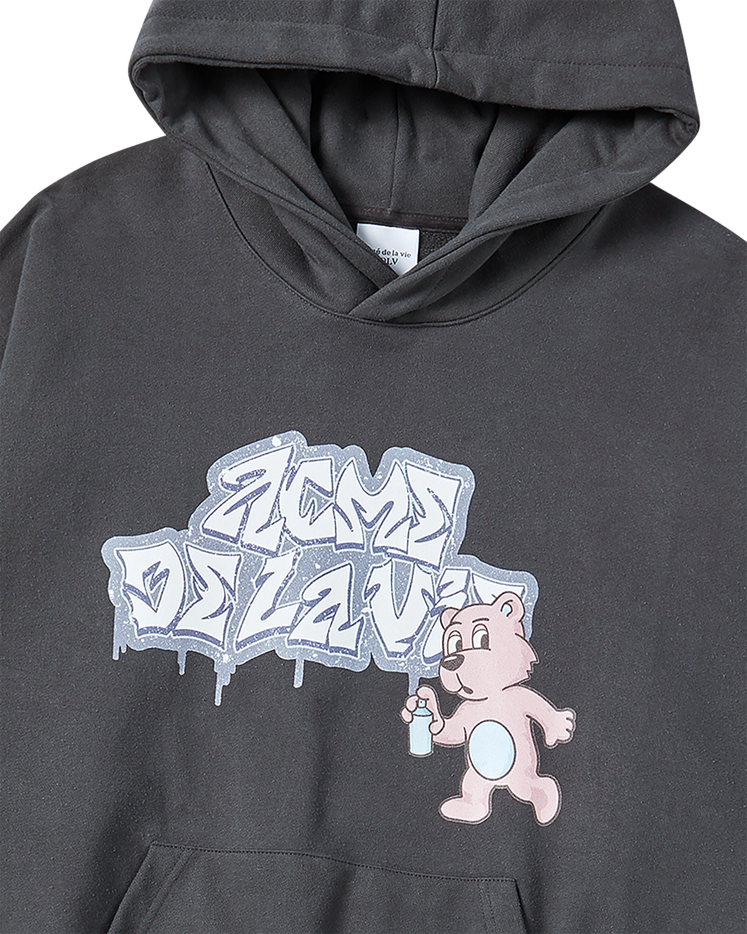 ADLV - Áo Hoodie AC Bear Spray Than chì