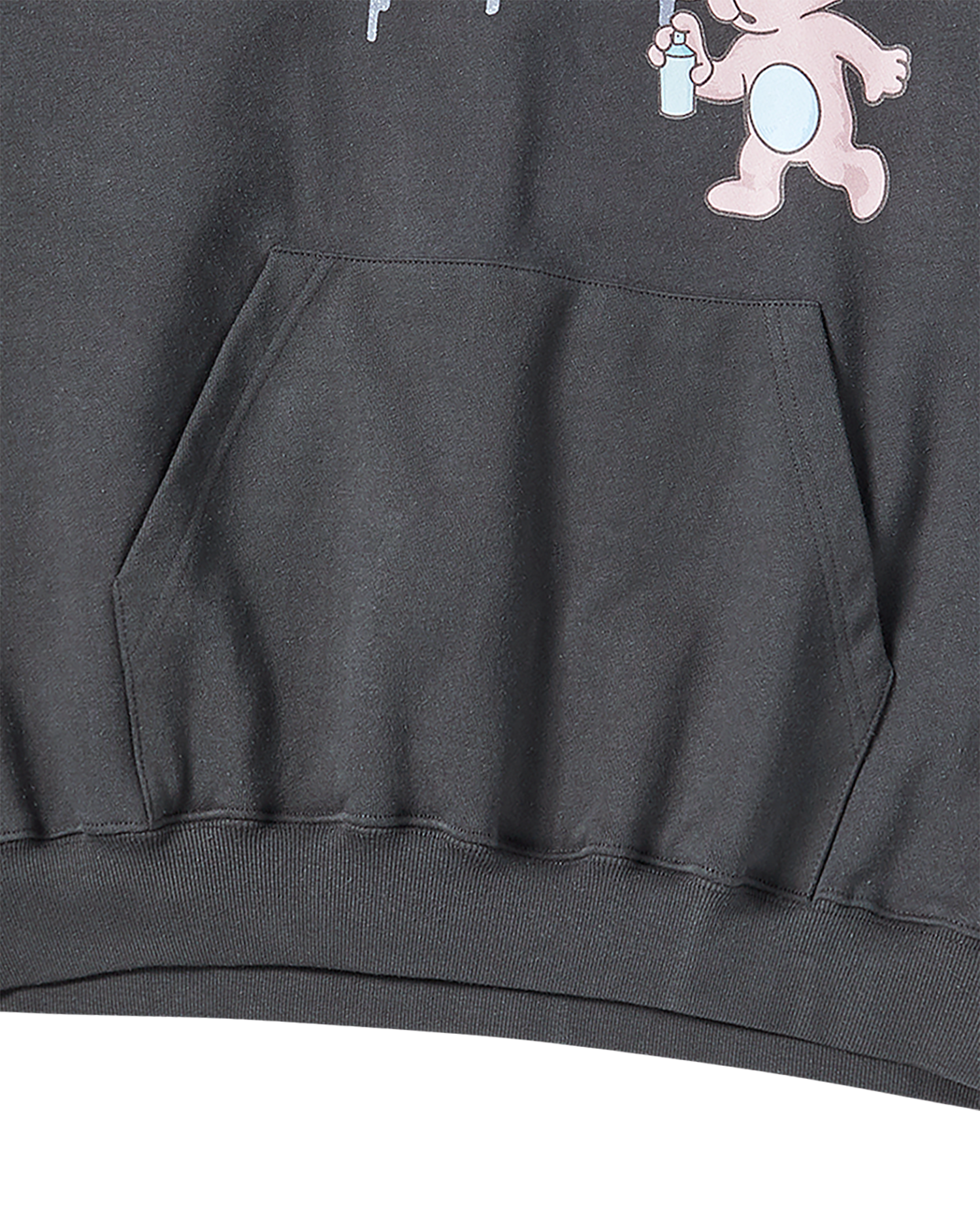 ADLV - Áo Hoodie AC Bear Spray Than chì