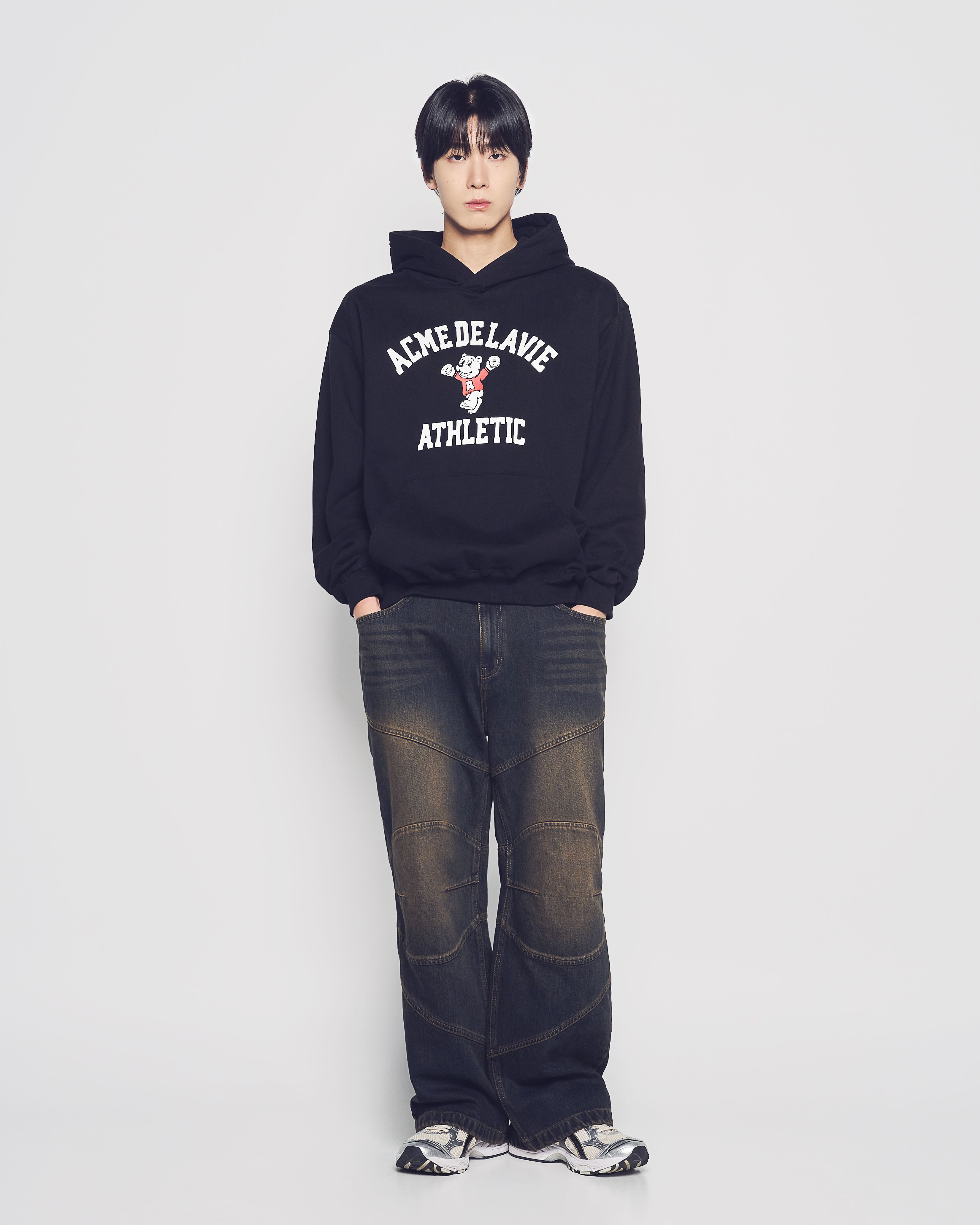 ADLV - Áo Hoodie Dancing AC Bear Đen