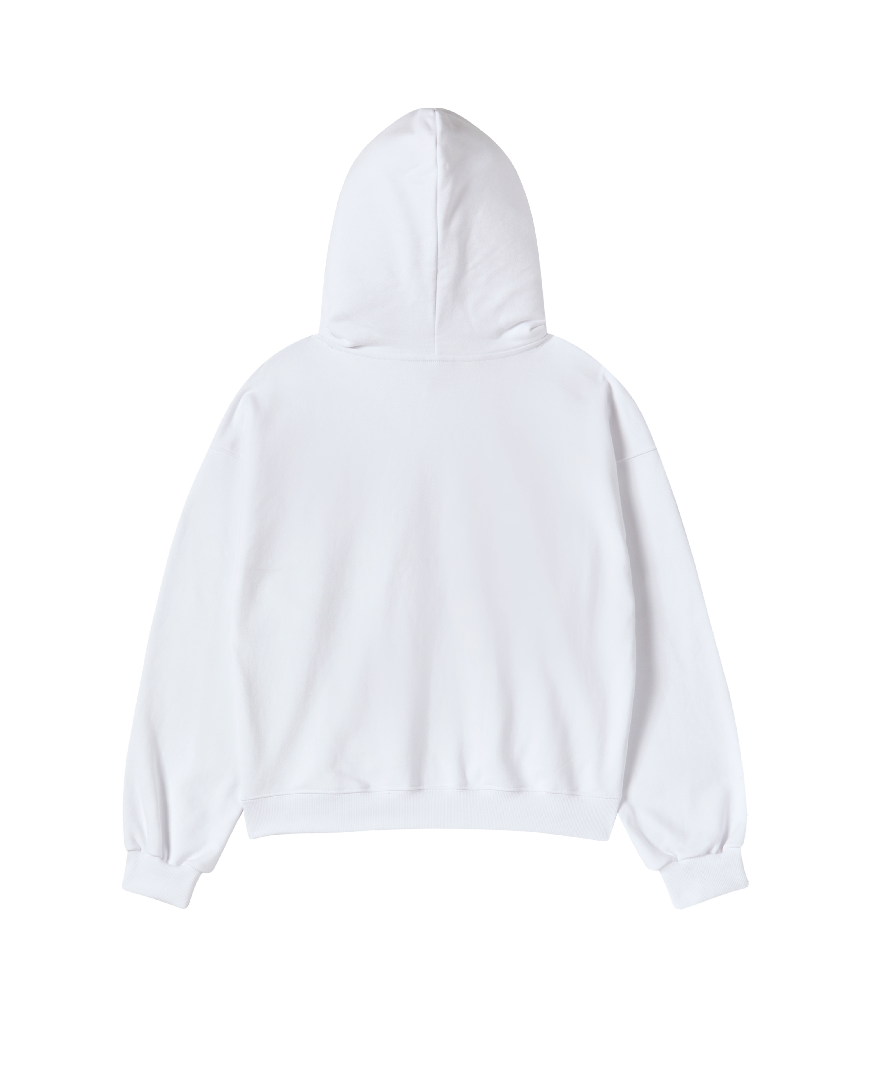 ADLV - Áo Hoodie nữ crop Hand Sketch Trắng