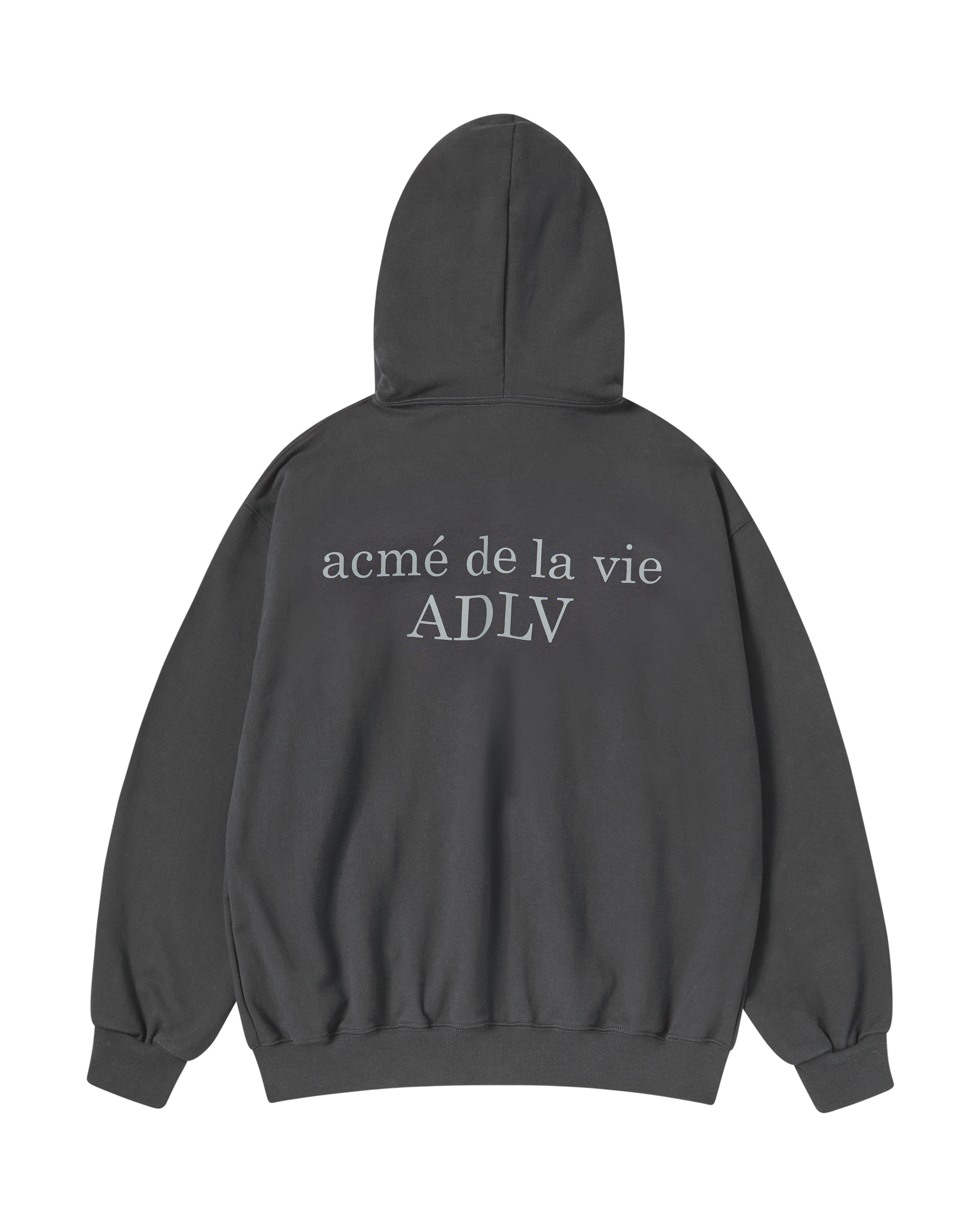 ADLV - Áo Hoodie Basic Logo Napping Than chì