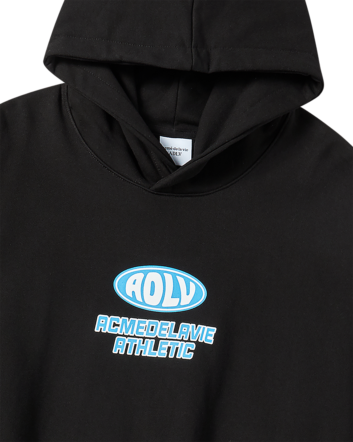 ADLV - Áo Hoodie Blue Oval Logo Đen