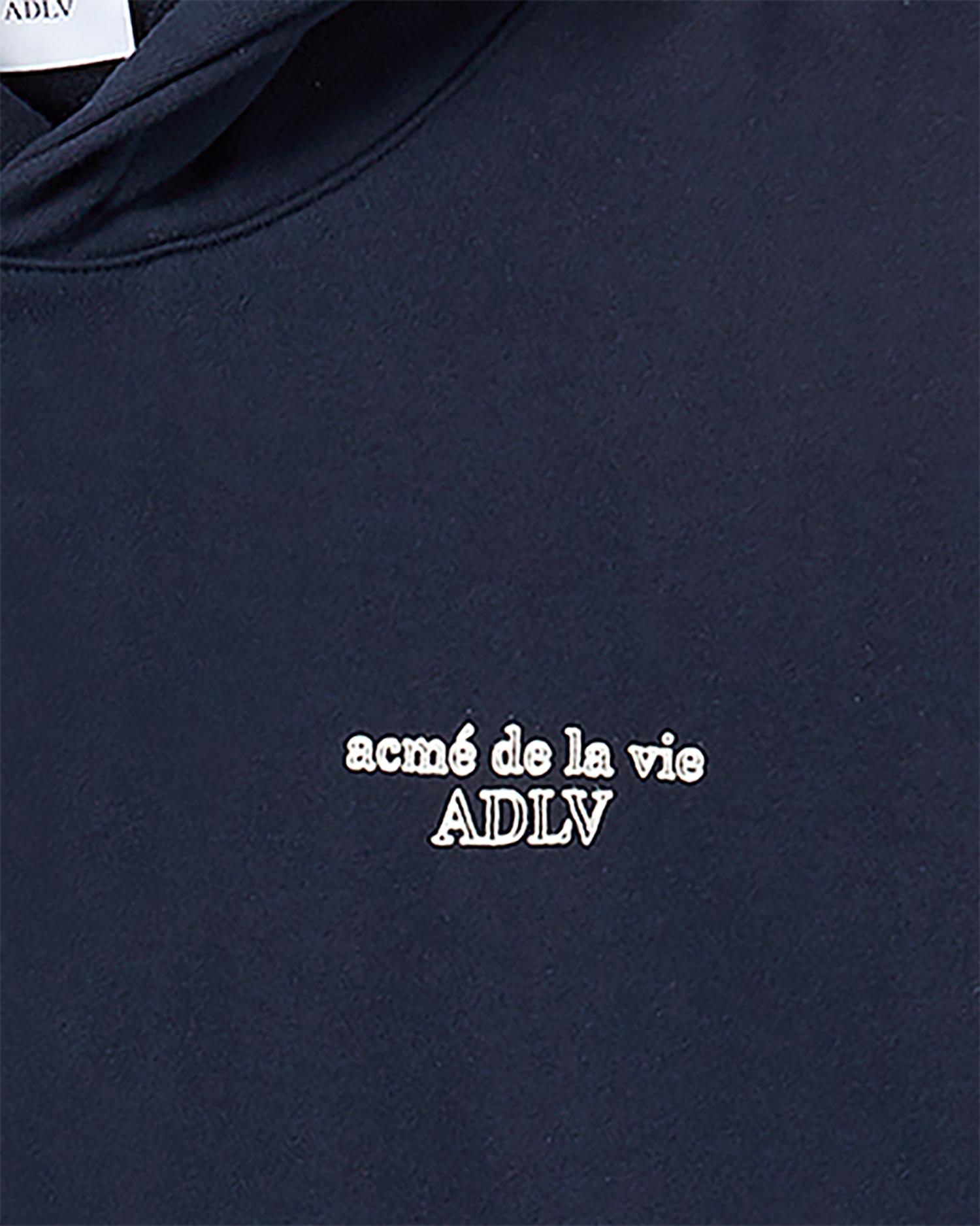 ADLV - Áo Hoodie Border Line Basic Logo Xanh navy đậm