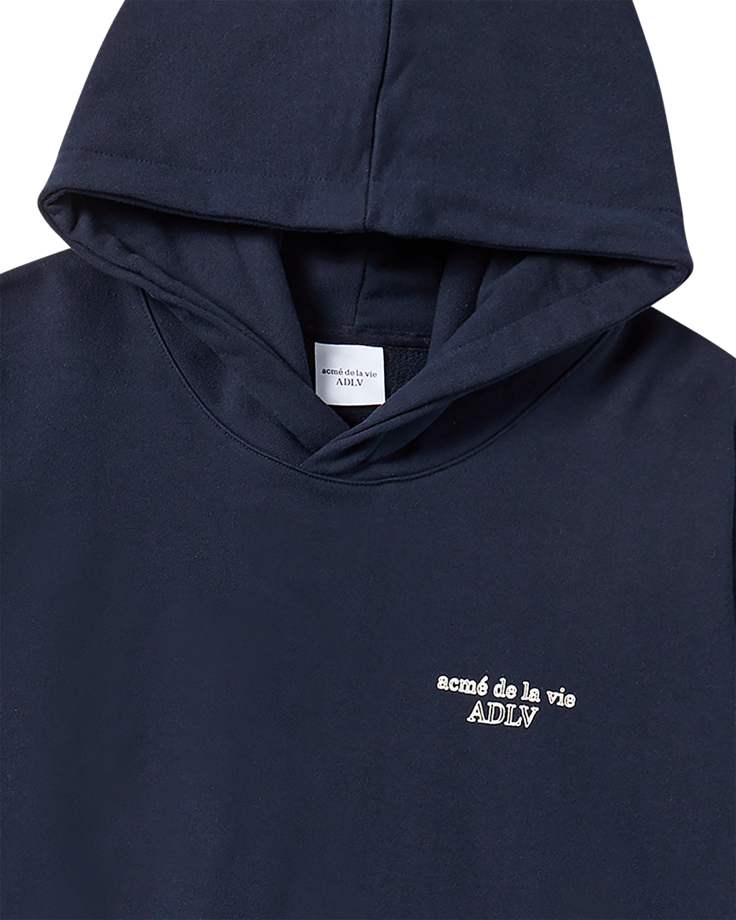 ADLV - Áo Hoodie Border Line Basic Logo Xanh navy đậm