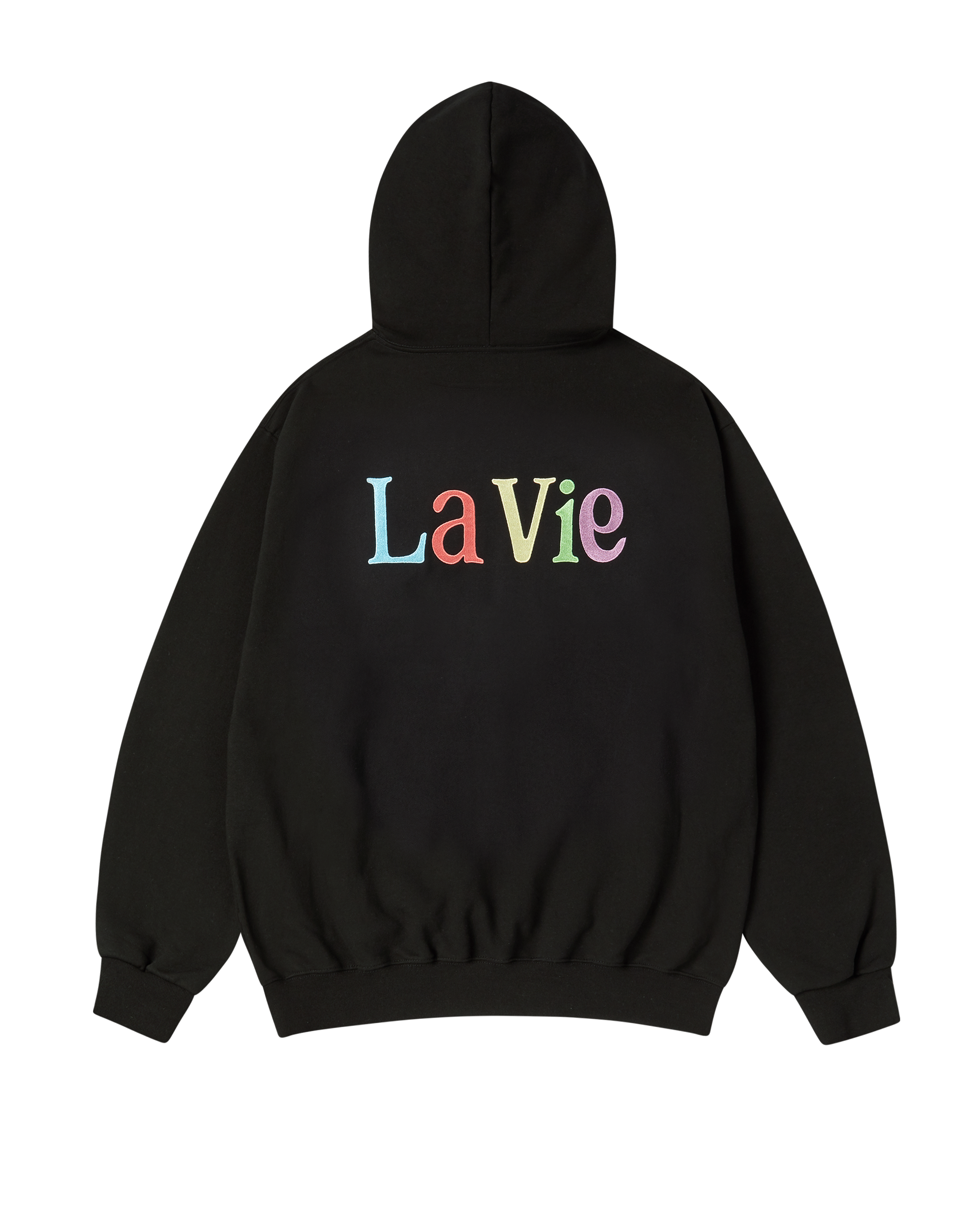 ADLV - Áo Hoodie Color Logo Đen
