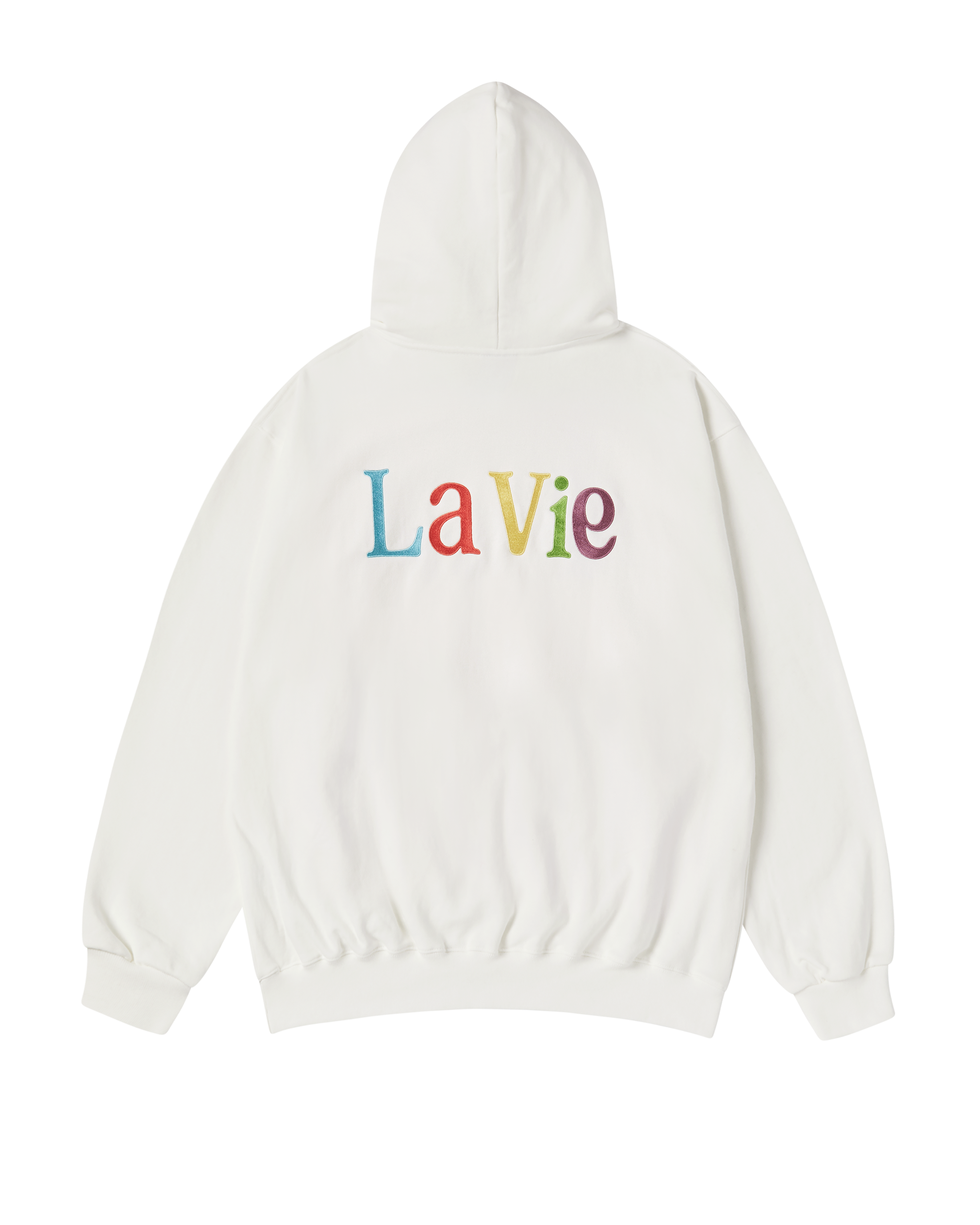 ADLV - Áo Hoodie Color Logo Kem
